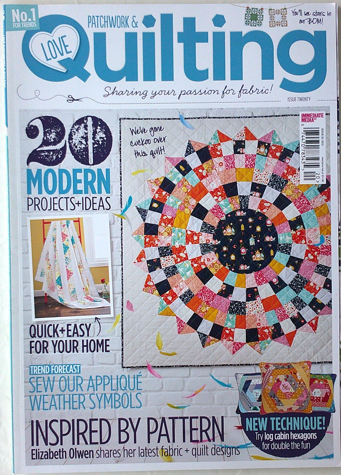Love Patchwork & Quilting No. 1 In The UK 20 Projects Issue 20 Quilt Patterns