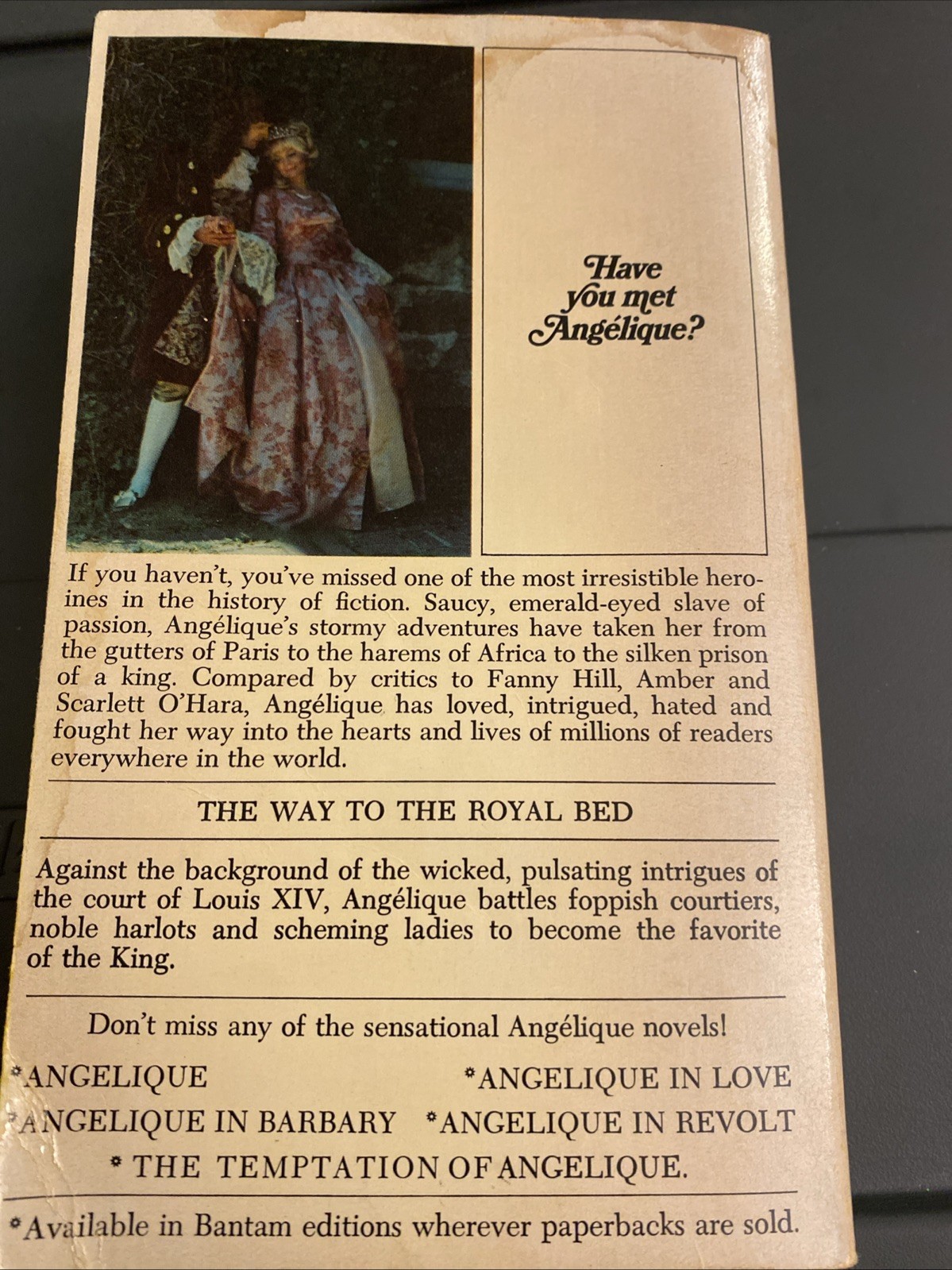 Vintage ANGELIQUE By Sergeanne Golon, The King, In Barbary 1971 2 Book Lot