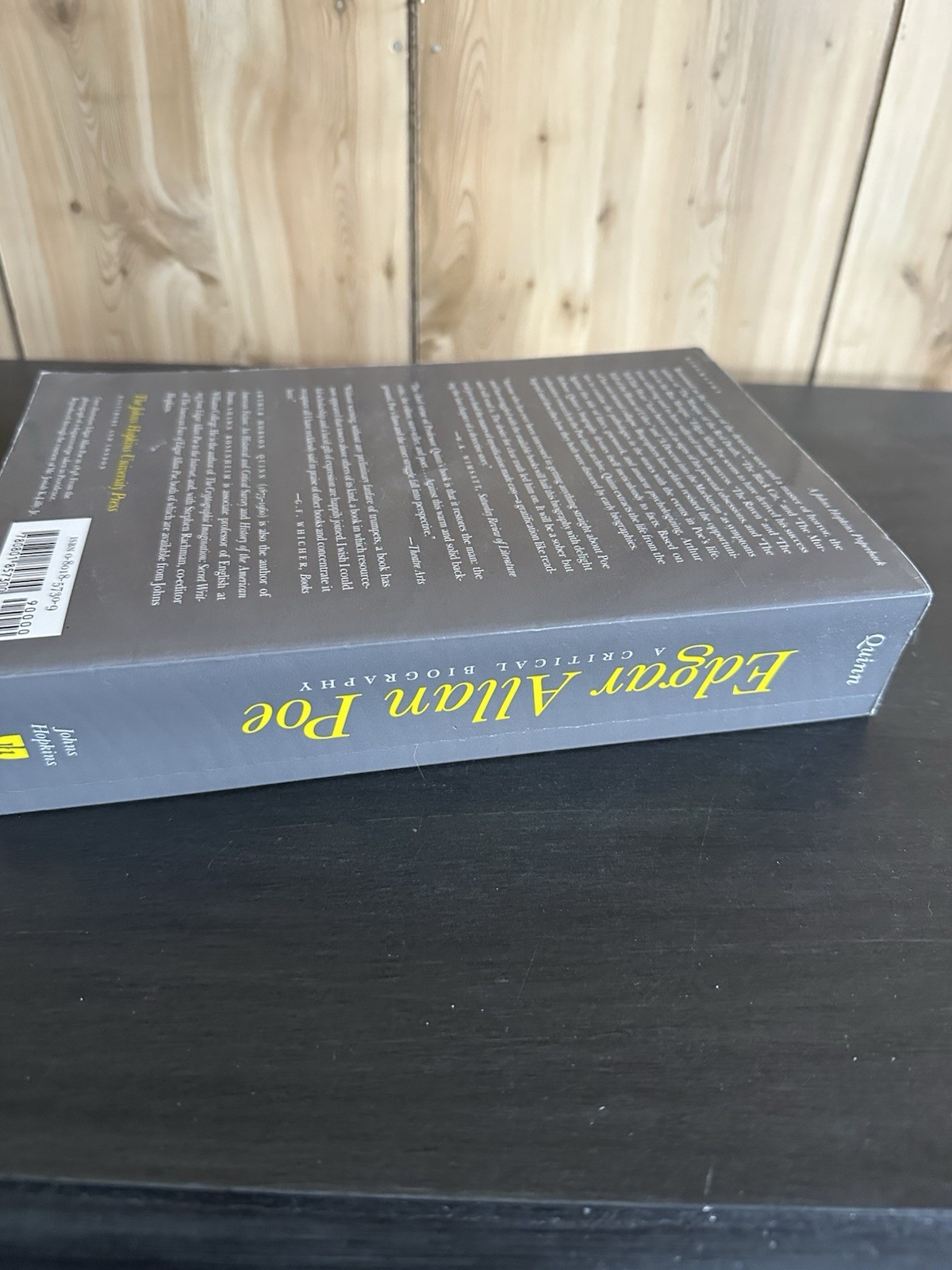Arthur Hobson Quinn EDGAR ALLAN POE Paperback 1998 Good Vtg Biography