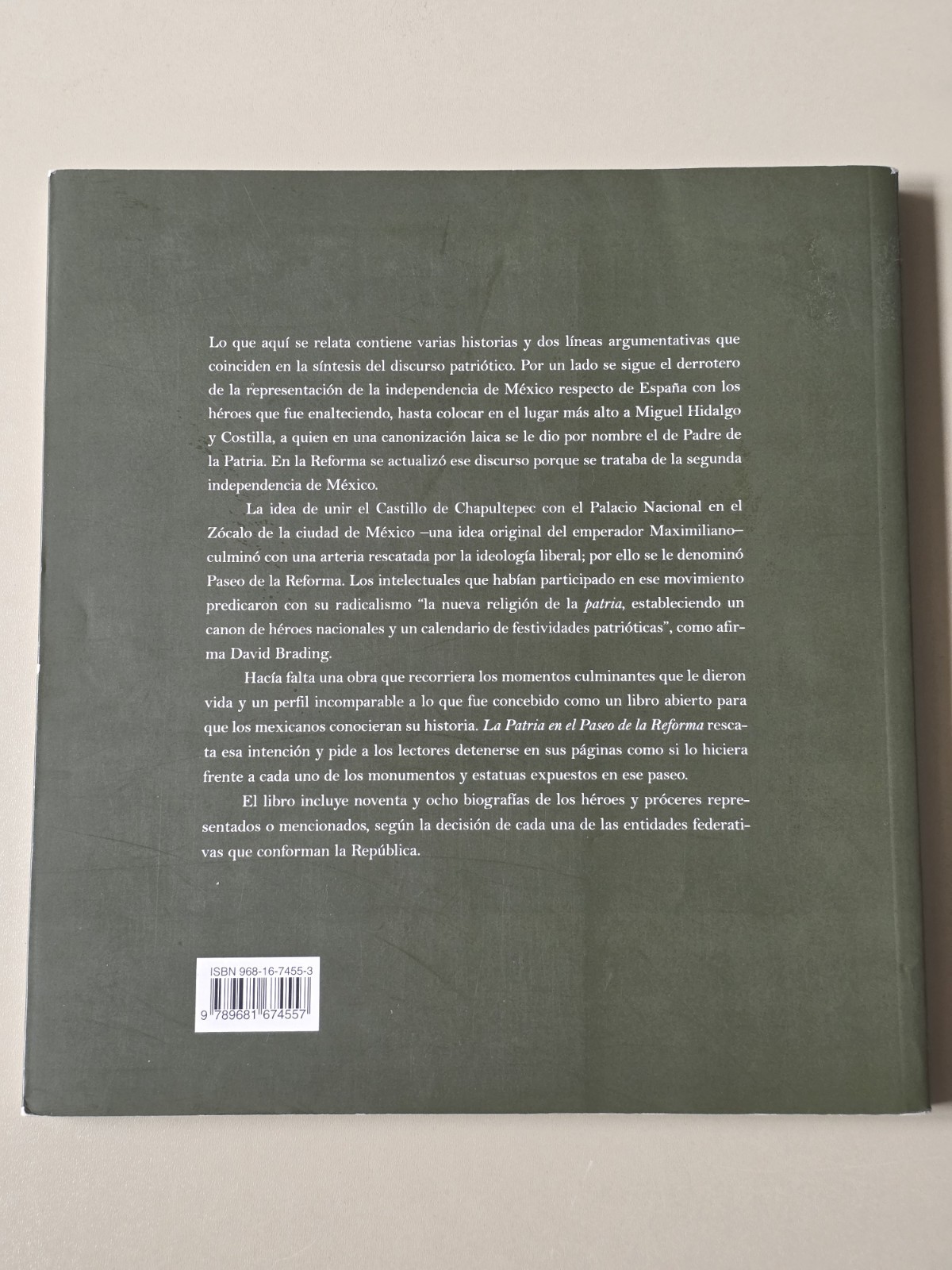 Patria en el Paseo de la Reforma by Carlos Martínez Assad (2005, Hardcover)