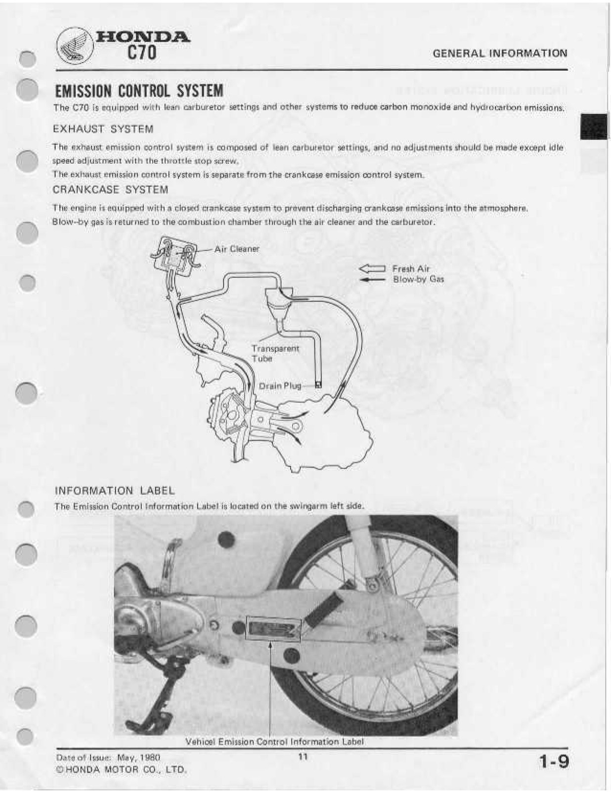 HONDA C70 Shop Manual 1980 Through 1982 1981, ROBUST BINDING – TOUGH COVERED