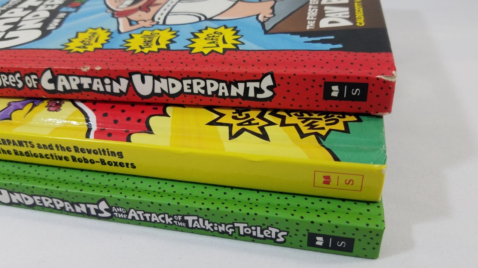 Captain Underpants & Dog Man Book Lot By Dav Pilkey 14 Books Mixed Titles