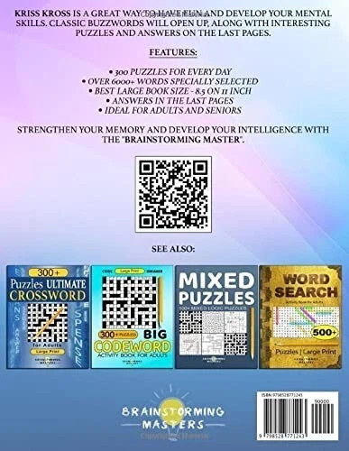 Big Kriss Kross: 300 Puzzles for Adults ( Criss Cross ) (Puzzle books)