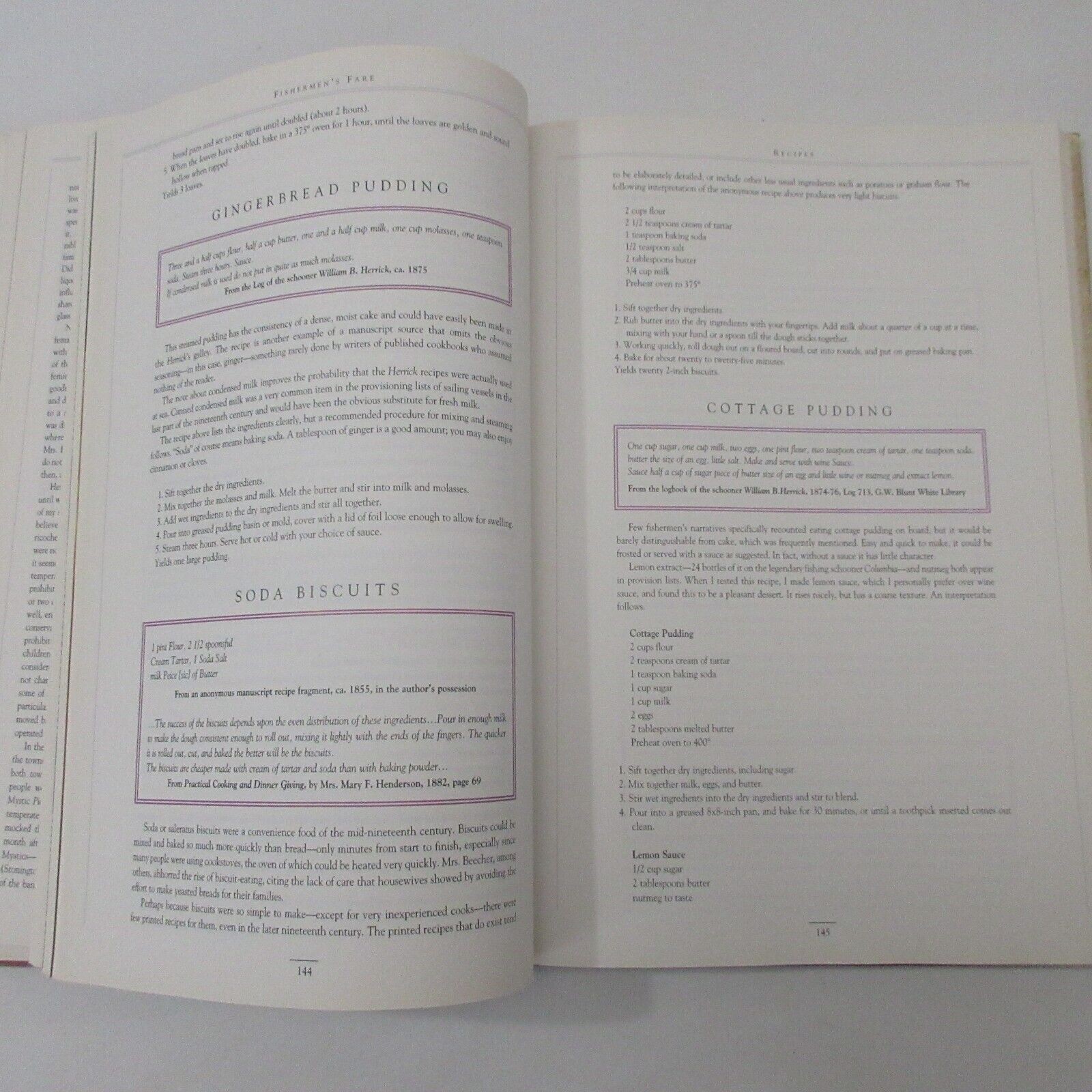 SALTWATER FOODWAYS Signed Oliver Food Recipe History Colonial New England Coast