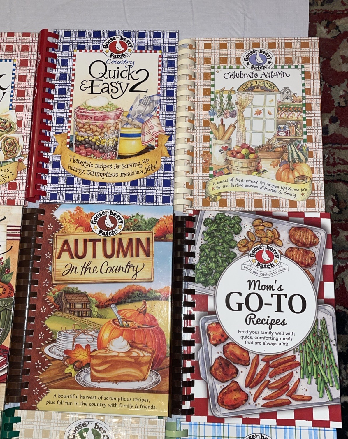 Huge Lot Of 16 Goose Berry Patch Spiral Bound Variety Cookbooks EUC
