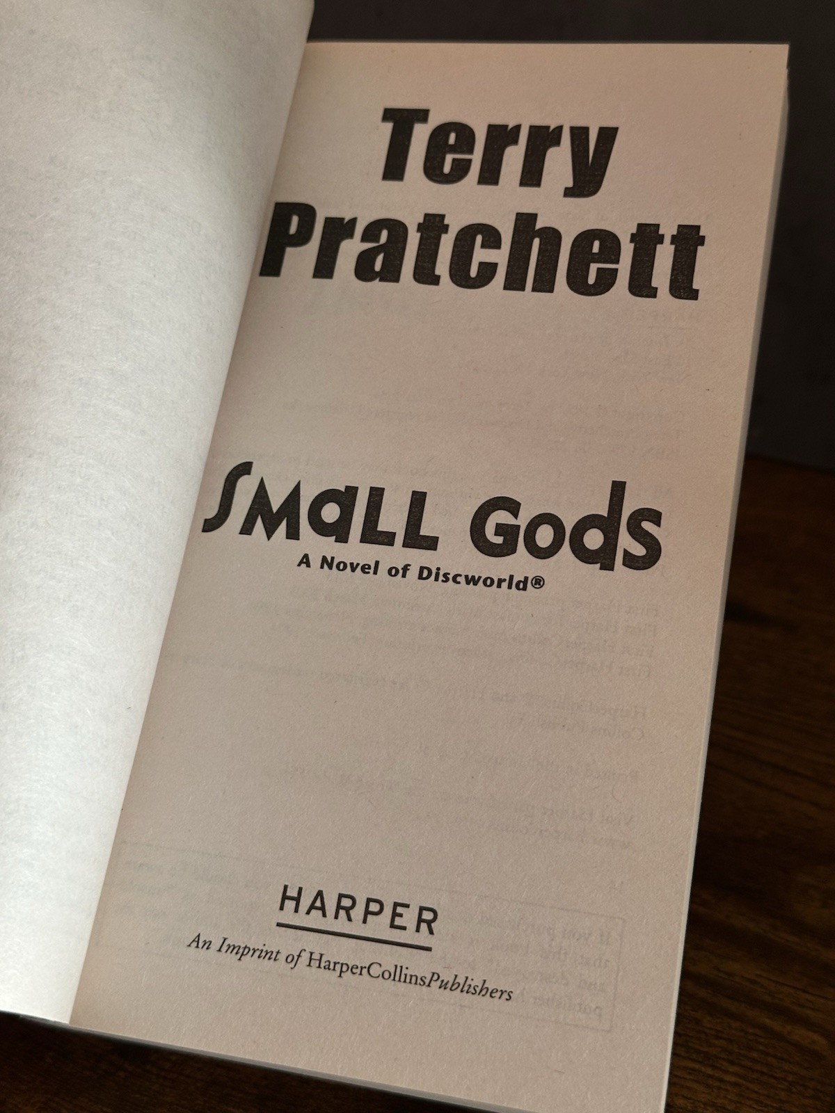 Terry Pratchett Small Gods (Fiction)