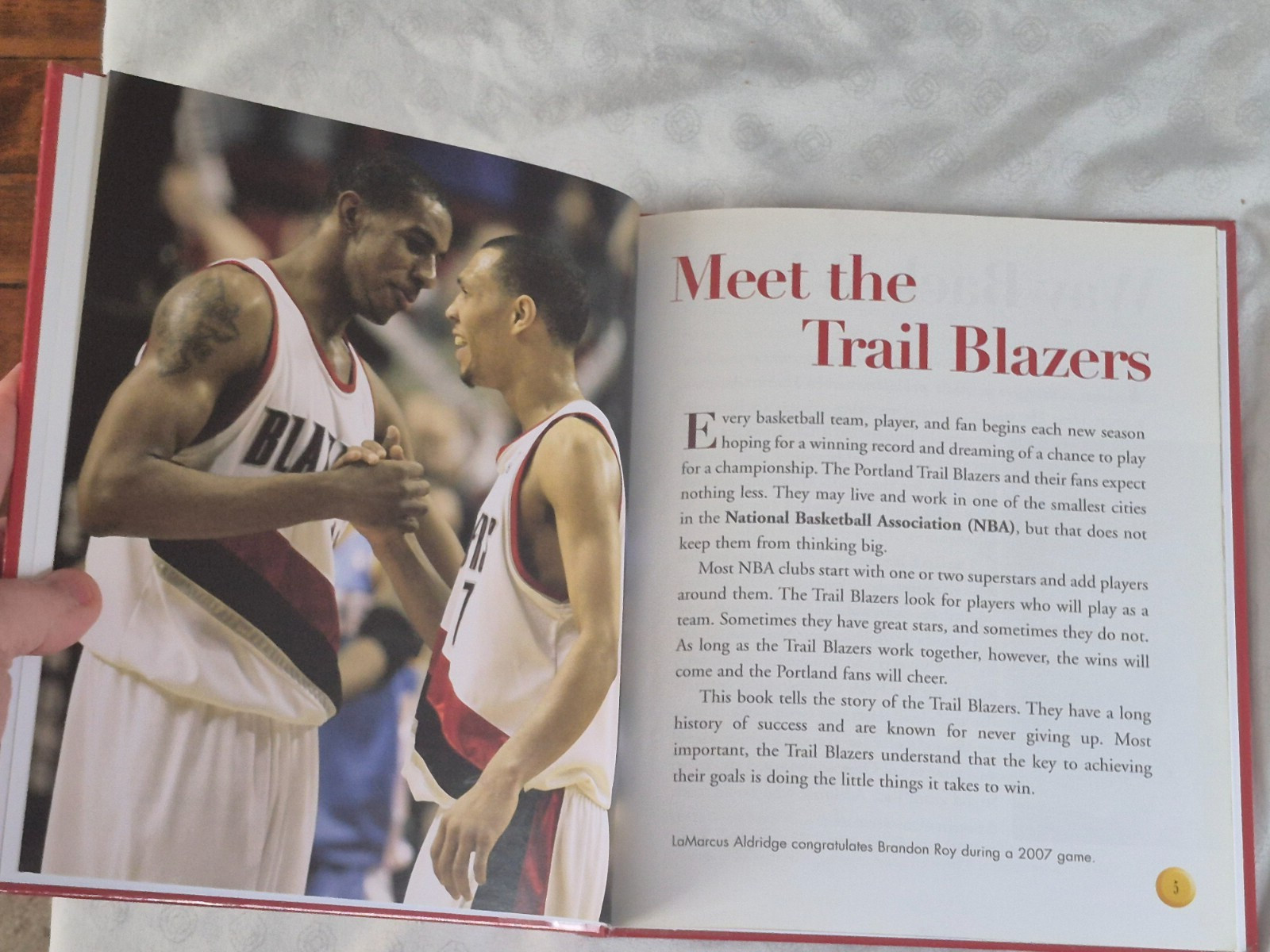 The Portland Trail Blazers Library Binding Mark Stewart Hardcover NBA Basketball