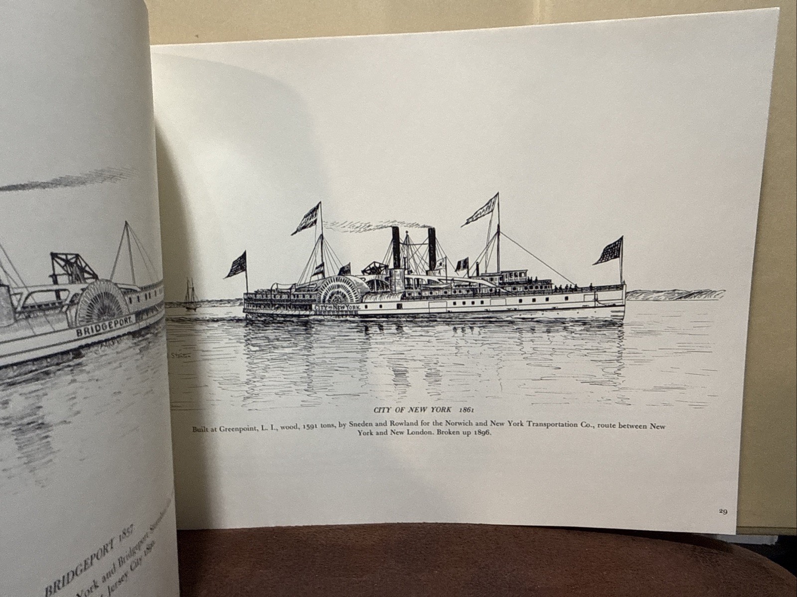 Long Island Sound And Narragansett Bay Steam Vessels – Drawings By Samuel Ward