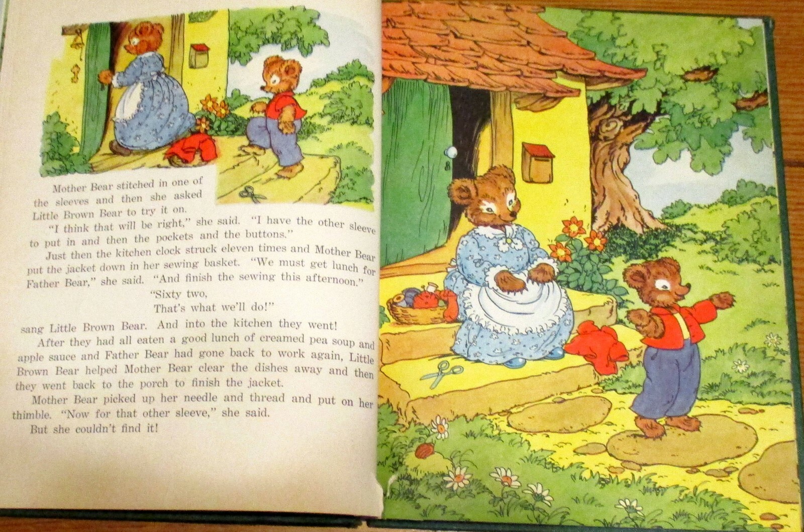 1952 Little Brown Bear And His Friends by Elizabeth Upham H/C 56 pages