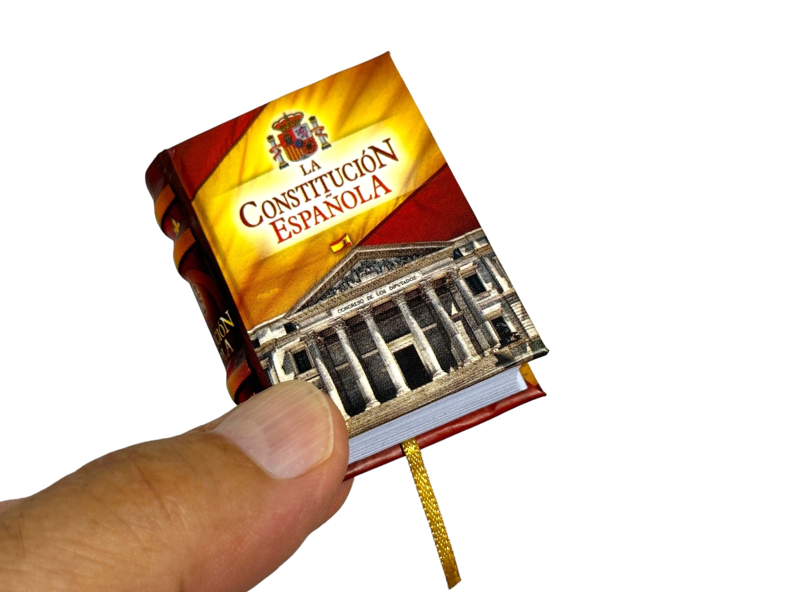 new La Constitución Española mini book hardcover 302 pages in Spanish 2.16″ high