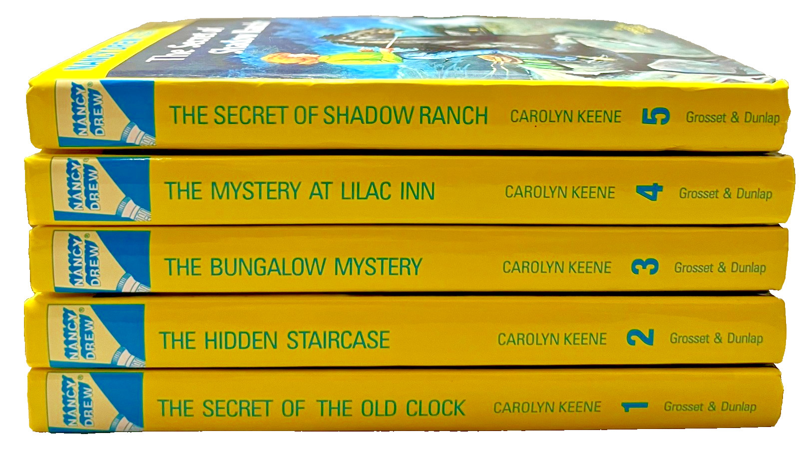 Nancy Drew Starter Set Books 1-5 Hardcover Carolyn Keene Unread Clean Condition