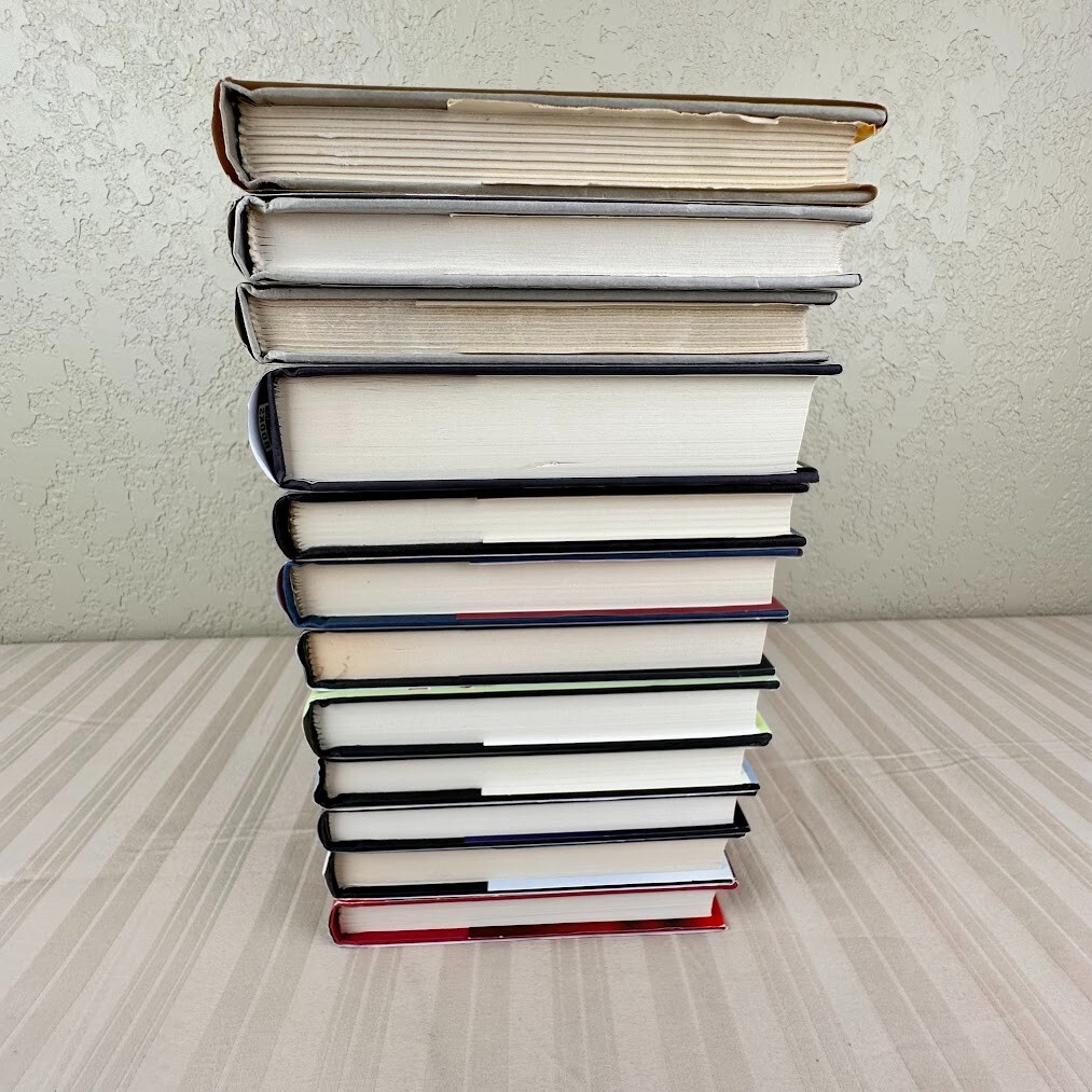 12x Hardcover Novels Multiple Titles & Authors Murder, Mystery, Thriller, Romanc