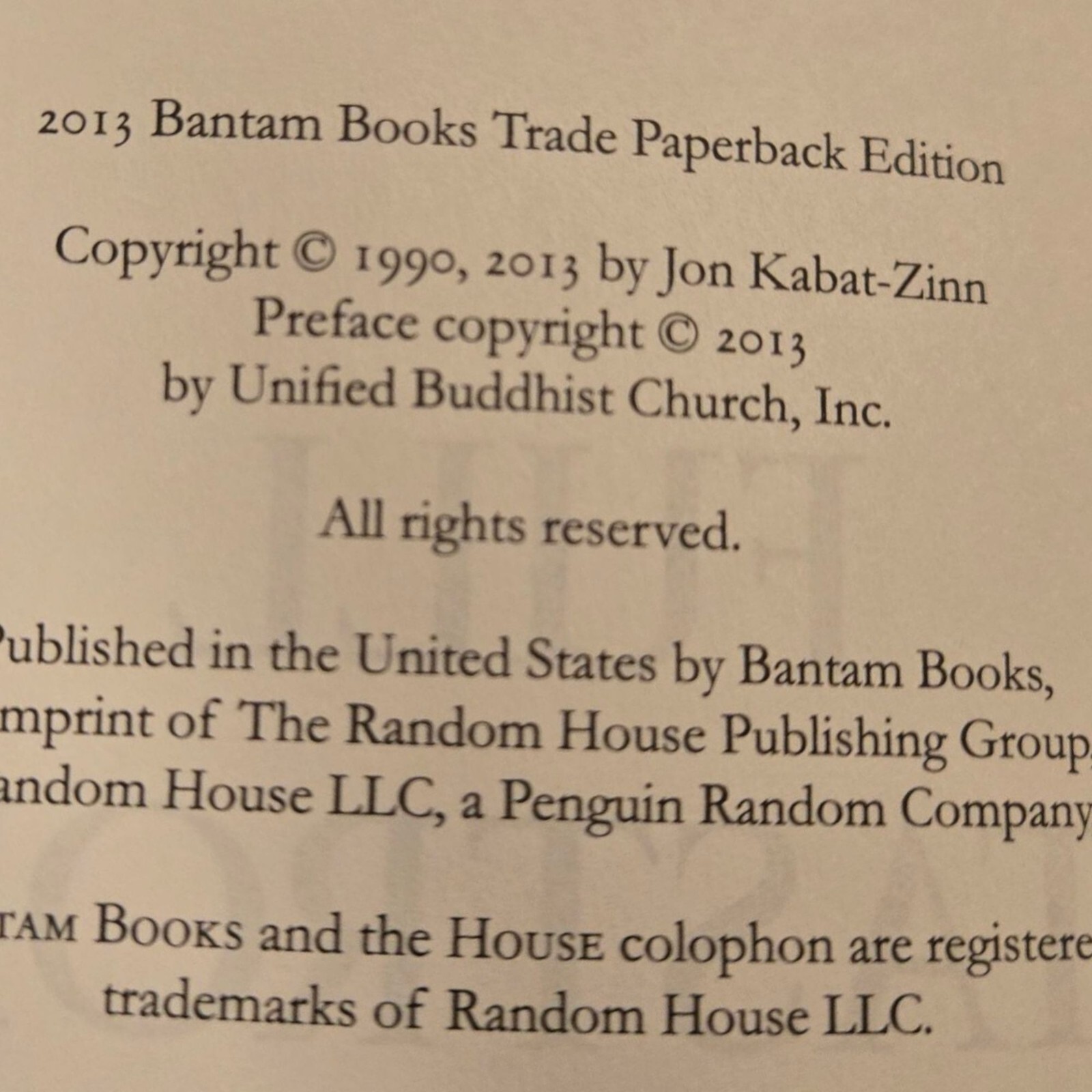 Full Catastrophe Living Jon Kabat Zinn 2013 Using Body and Mind to Face Stress