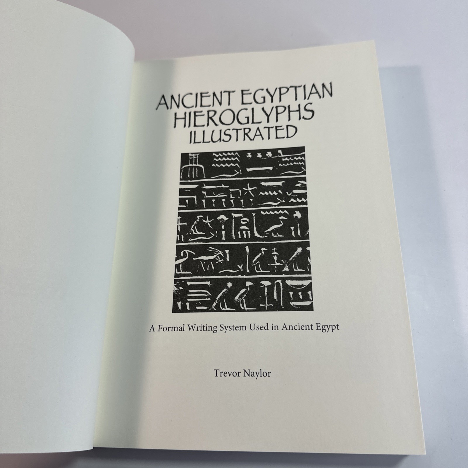 Ancient Egyptian Hieroglyphs Illustrated by Trevor Naylor 2025 Pr. Amber