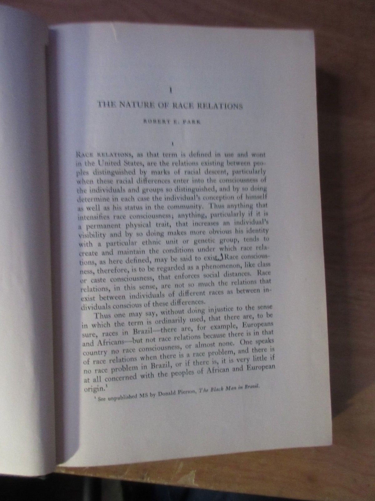 Race Relations and the Race Problem: A Definition and an Analysis 1939 Duke Univ