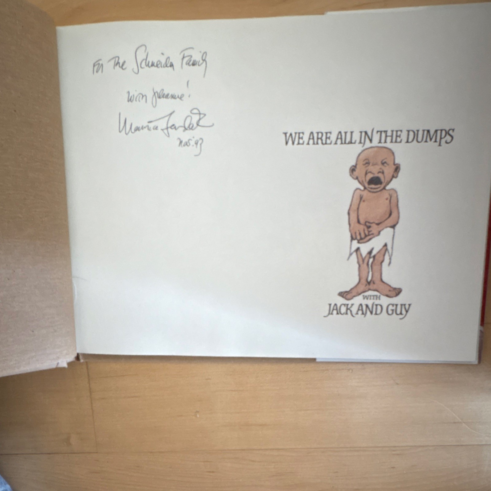 Maurice Sendak „We Are All in the Dumps“ Hardcover. Signed & Inscribed to seller