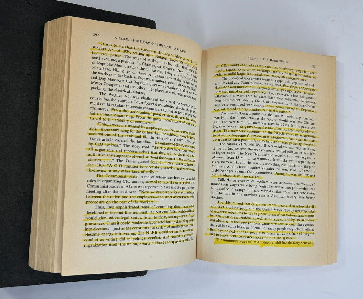 A People’s History of the United Sates by Howard Zinn – Signed & Inscribed