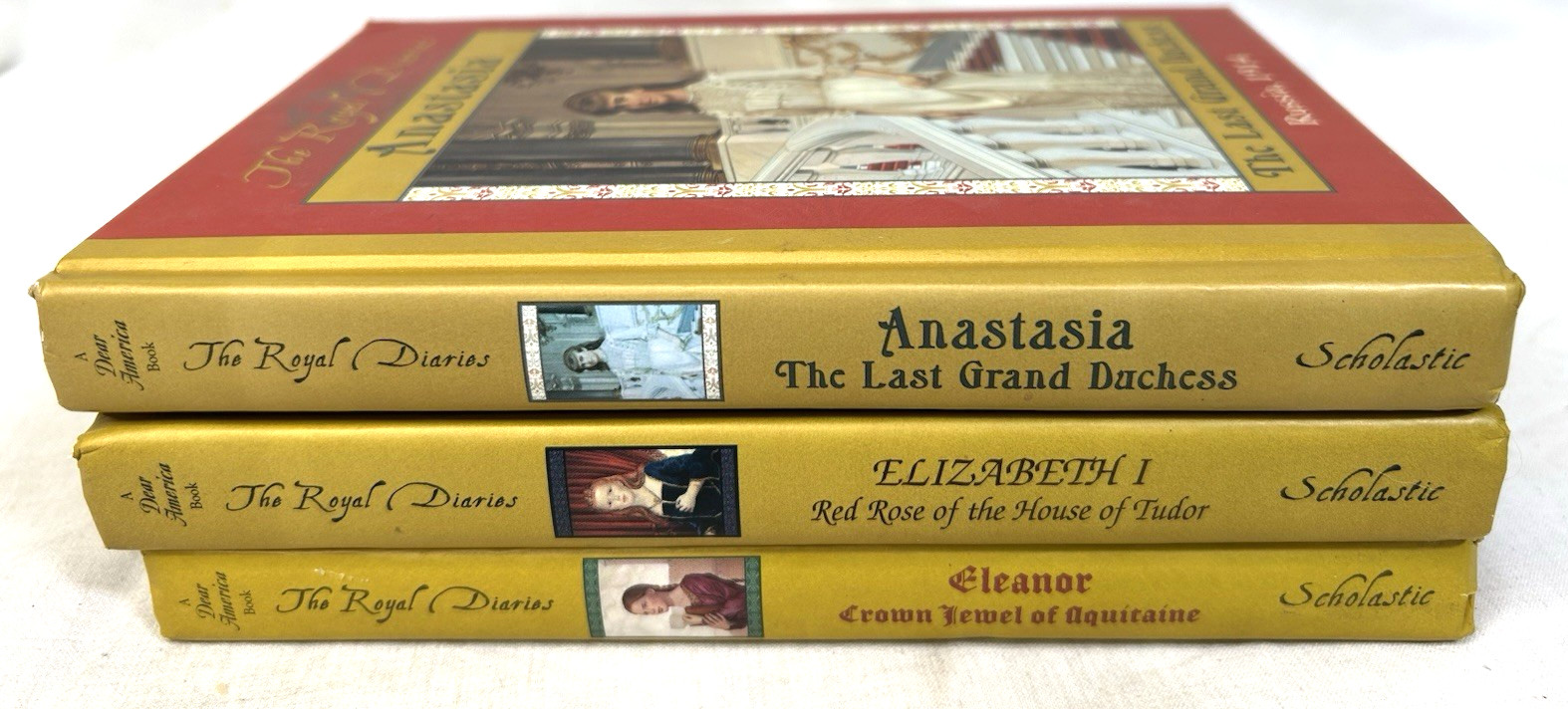 THE ROYAL DIARIES Historical Fiction Eleanor, Elizabeth, Anastasia Set of 3