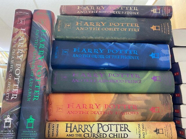 Harry Potter you chose the book Complete set 1-8 Fiction Hardcover only – GOOD