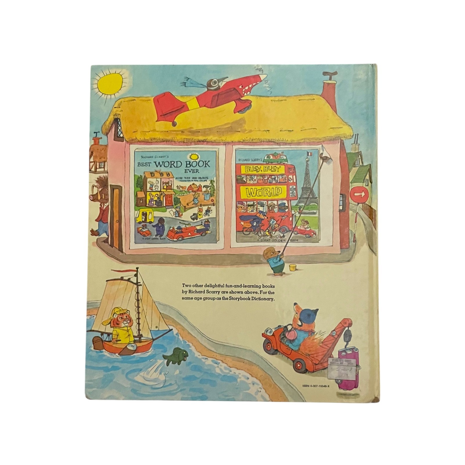 1966 Richard Scarry’s Storybook Dictionary HC Golden Book ~ Oversized 12×10.5in
