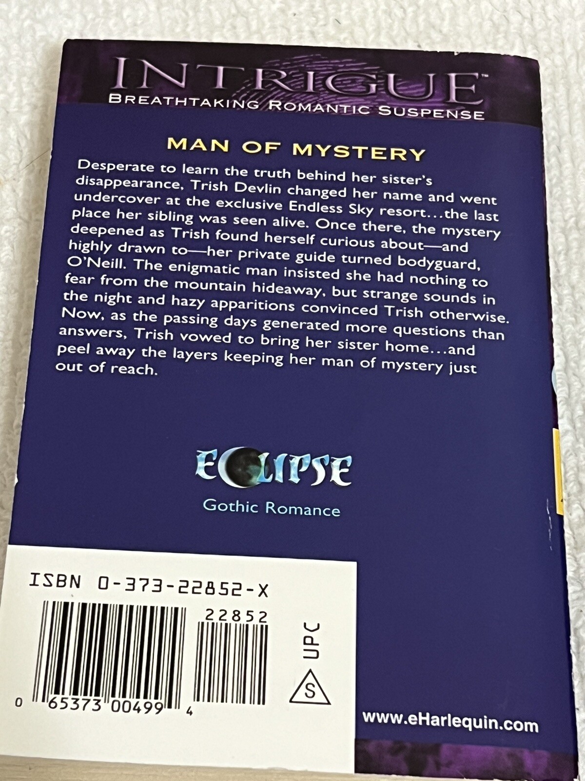 Harlequin Intrigue Series Lot 4 Paperback Books