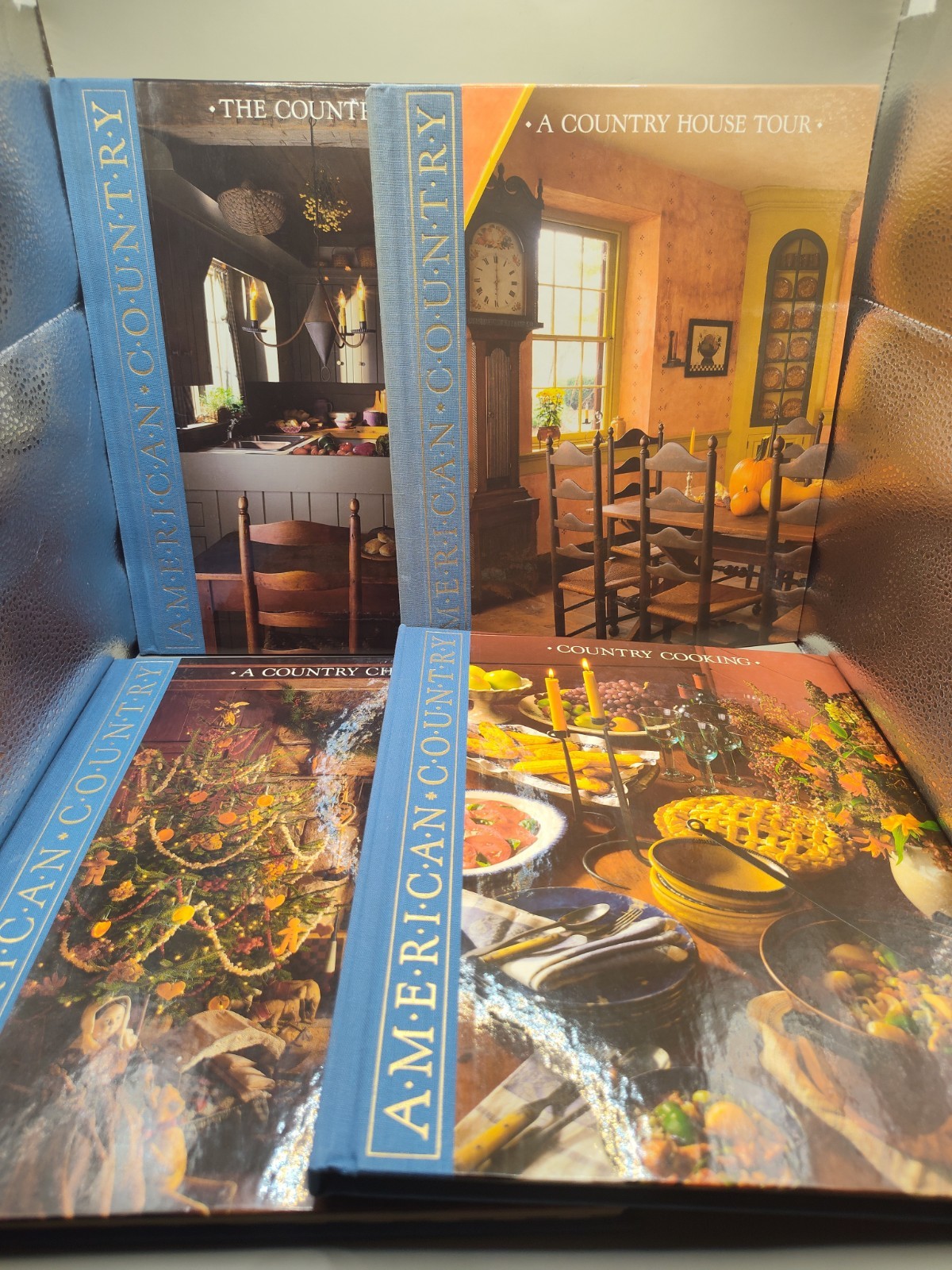Lot of 4 Vintage Time Life American Country Books Hardcover Cooking Decor Decora
