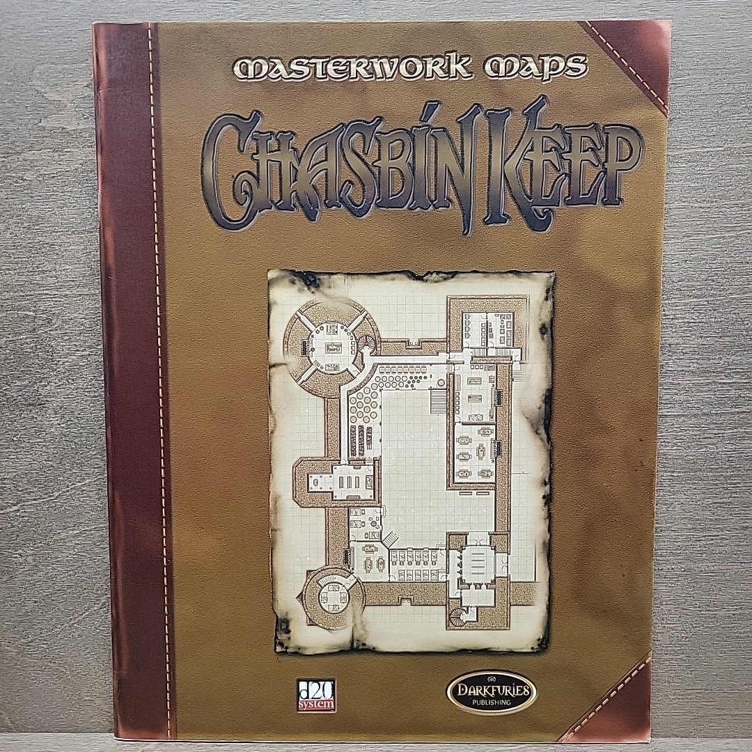 Masterwork Maps: Chasbin Keep – Dark Furies Publishing D20 System RPG D&D 3e
