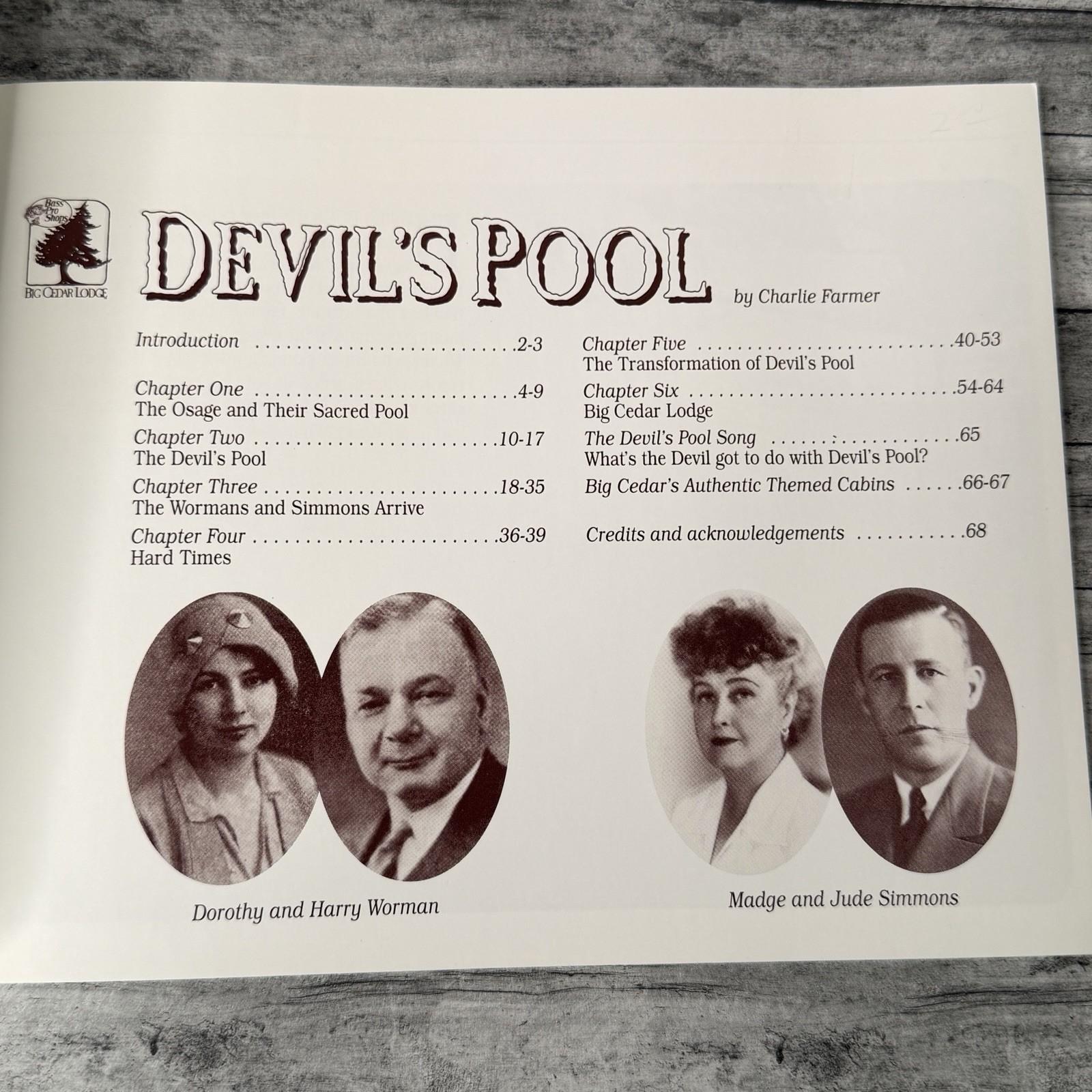 Devil’s Pool A History of Big Cedar Lodge Ozarks Ridgedale Missouri 1995