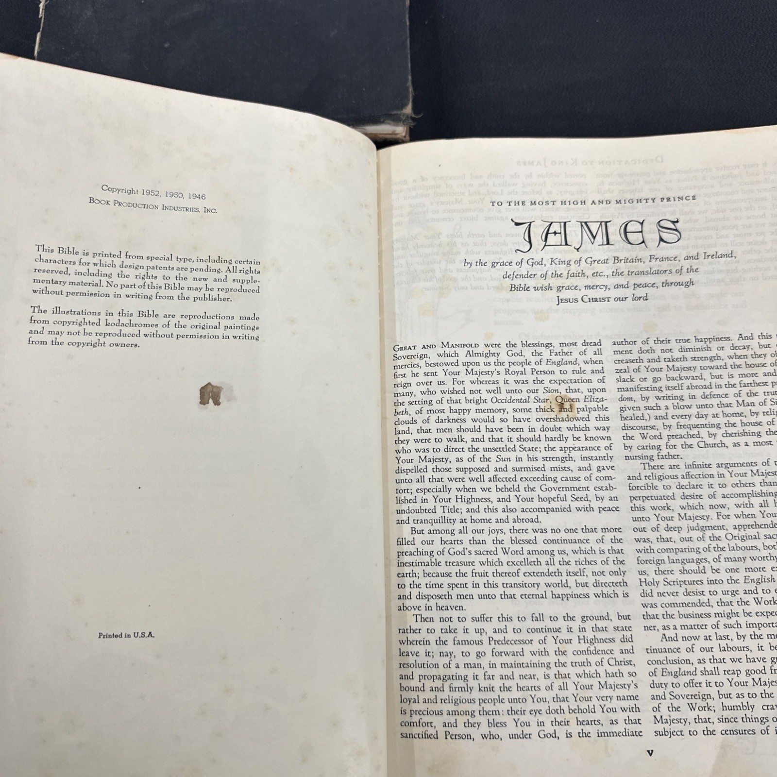 Lot Of Bibles Vintage 1950s & 60s Family Holy Bible Large Needs Repair