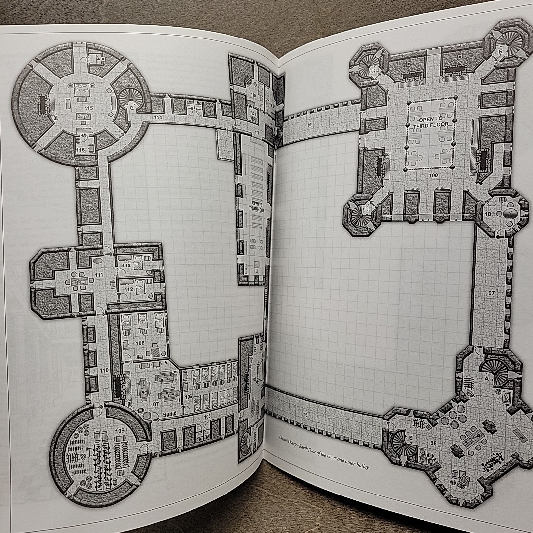 Masterwork Maps: Chasbin Keep – Dark Furies Publishing D20 System RPG D&D 3e