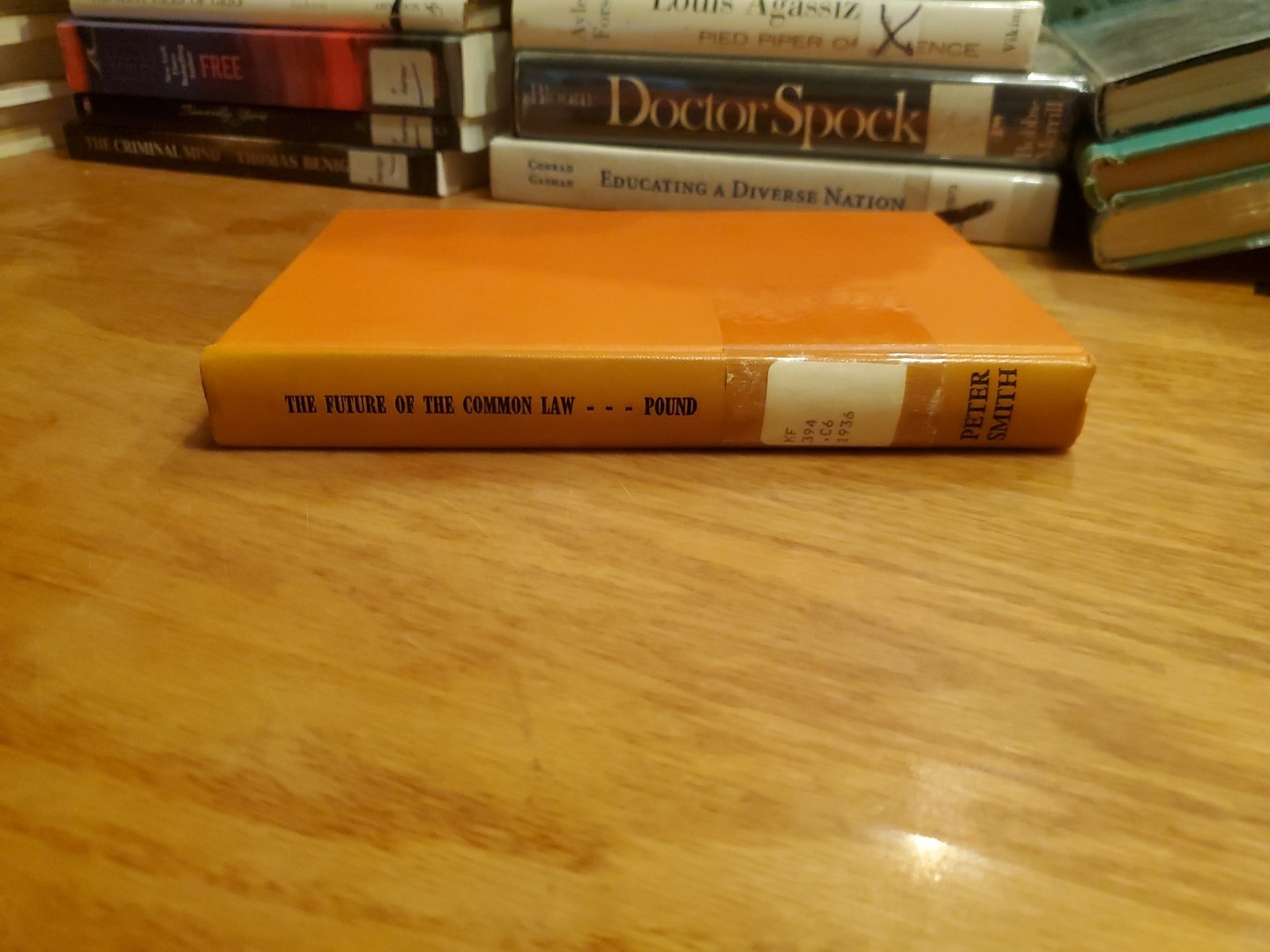 Harvard Tercentenary Public.: The Future of the Common Law by Pound 1965 HC