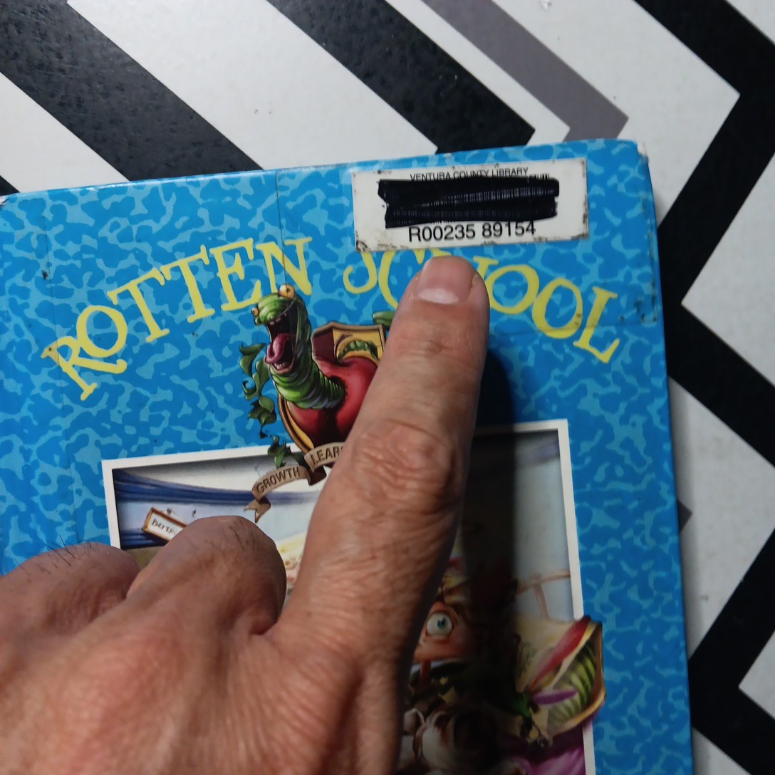Lot Of 3 Rotten School Books RL Stine EX LIBRARY COPIES
