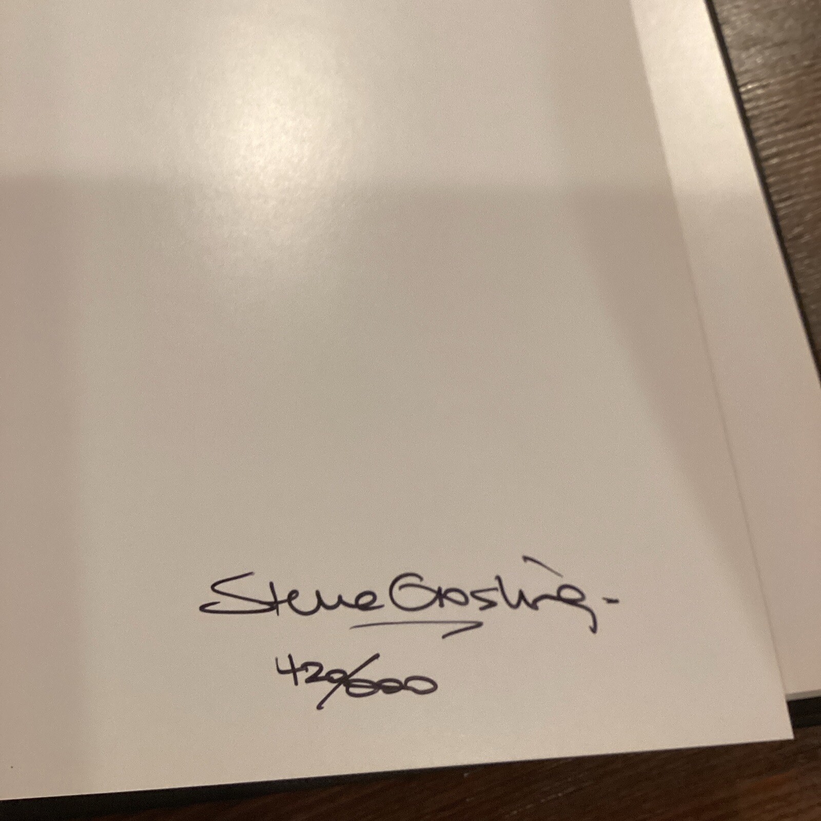 Steve Gosling Lensless Landscapes Signed And Numbered Hardcover With Dust Jacket