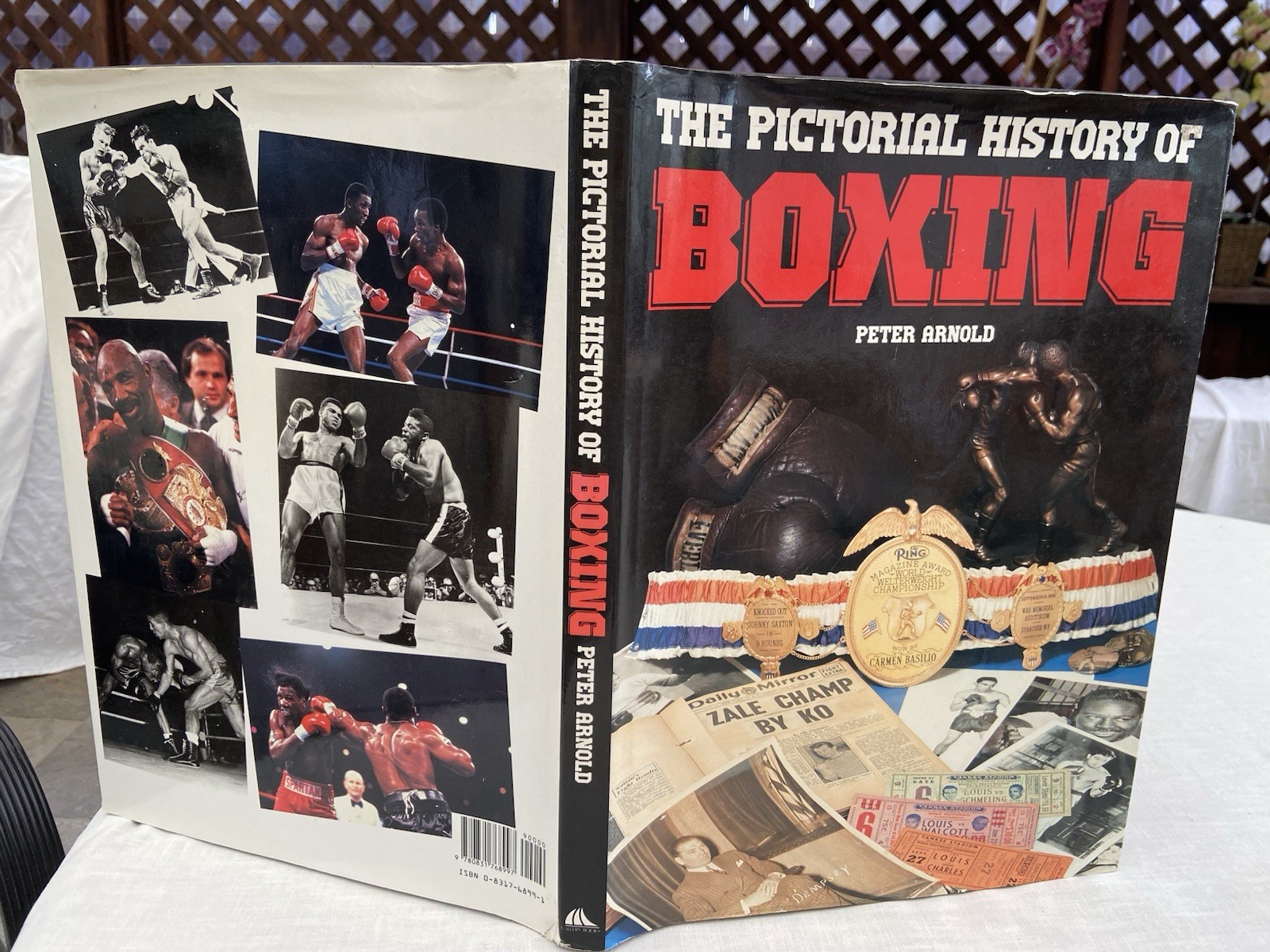 Vintage 1988, „Pictorial History of Boxing“ Peter Arnold XL Vg 1st Print FREE SH