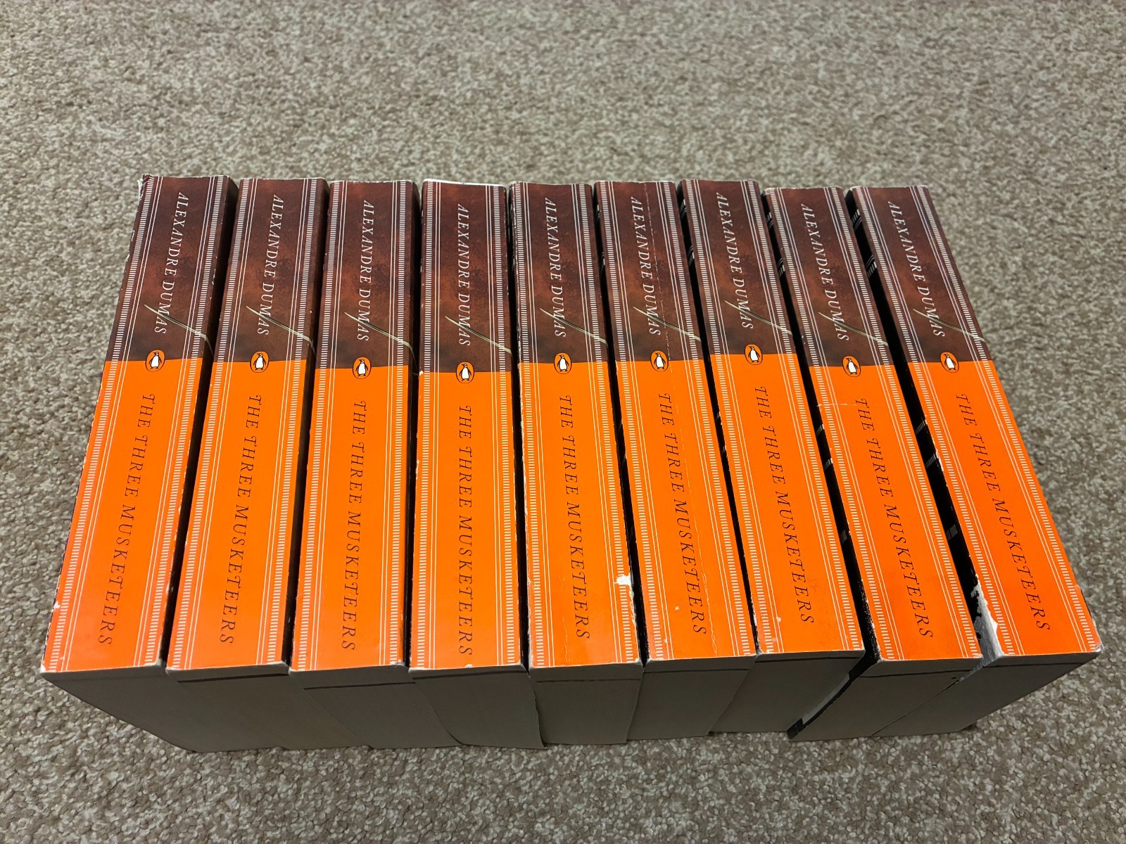 The Three Musketeers – 9 Trade PB Set – RARE – Book Club/Resale Lot – Dumas!