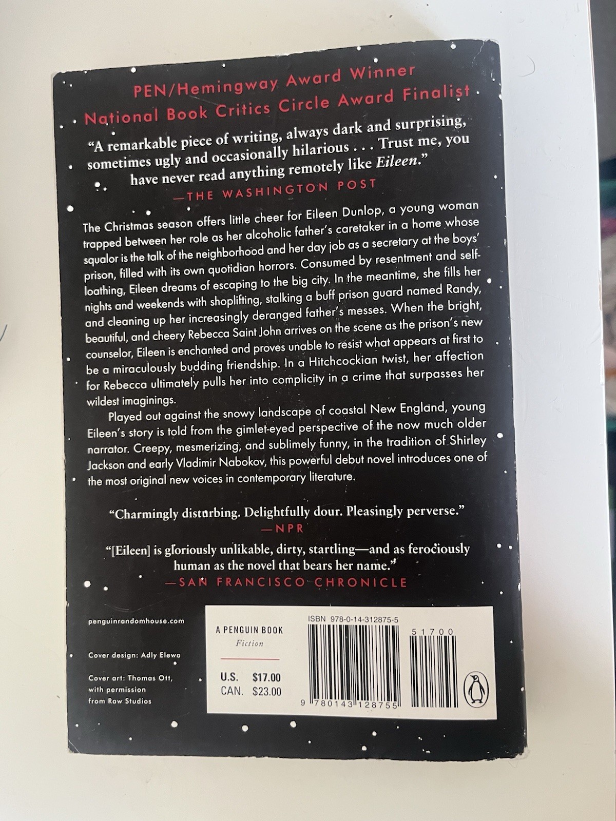 Eileen: A Novel – Paperback By Moshfegh, Ottessa – Acceptable