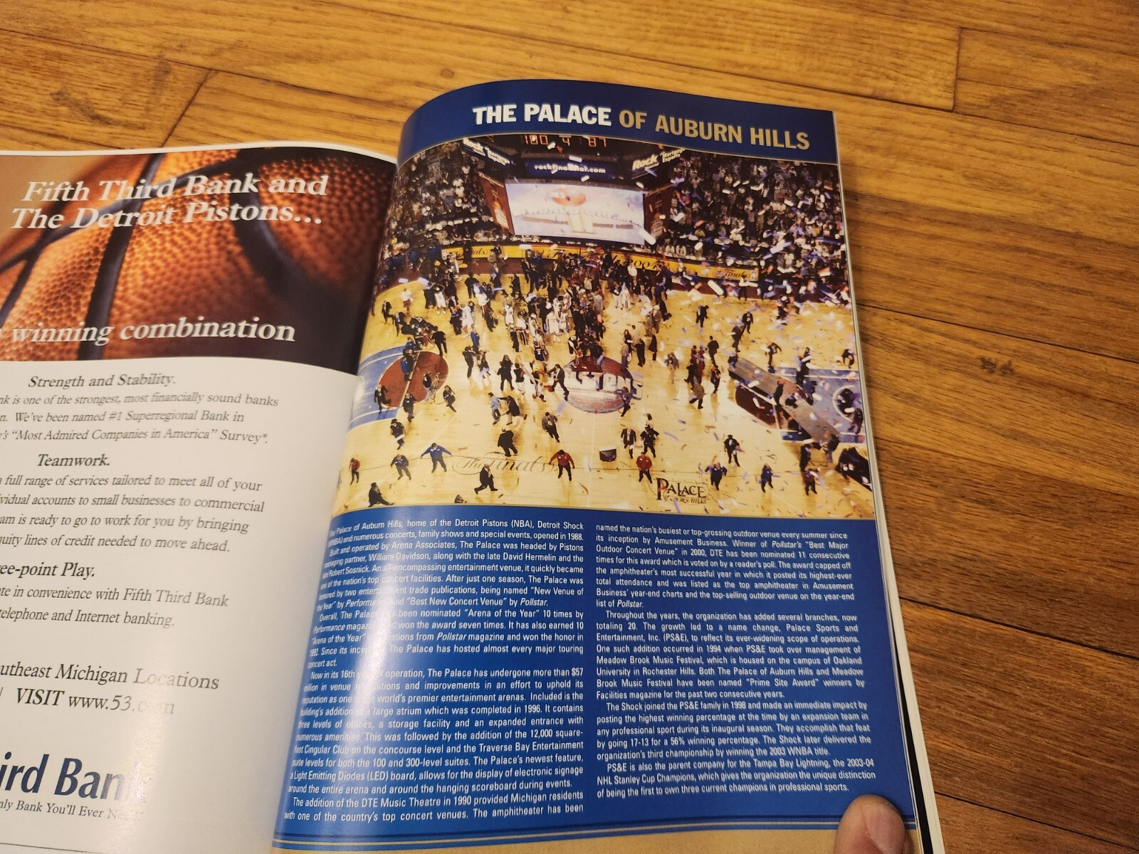 Detroit Pistons 2004 NBA Champions Yearbook Bad Boys Chauncey Big Ben 168 Pages