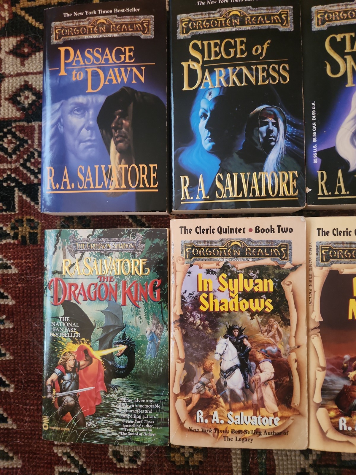 R.A. Salvatore Paperback Book Lot Of 12 Fantasy Fiction