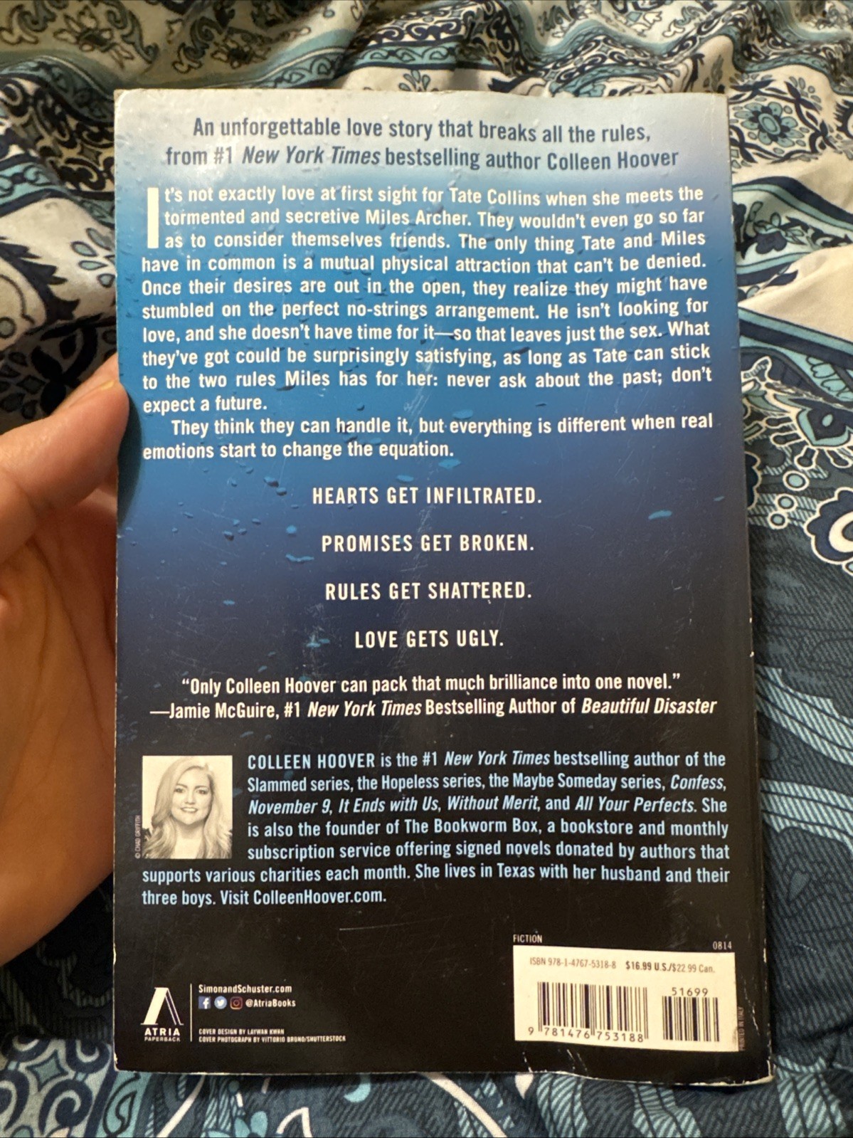 Colleen Hoover Ugly Love First Atria Paperback Edition Book