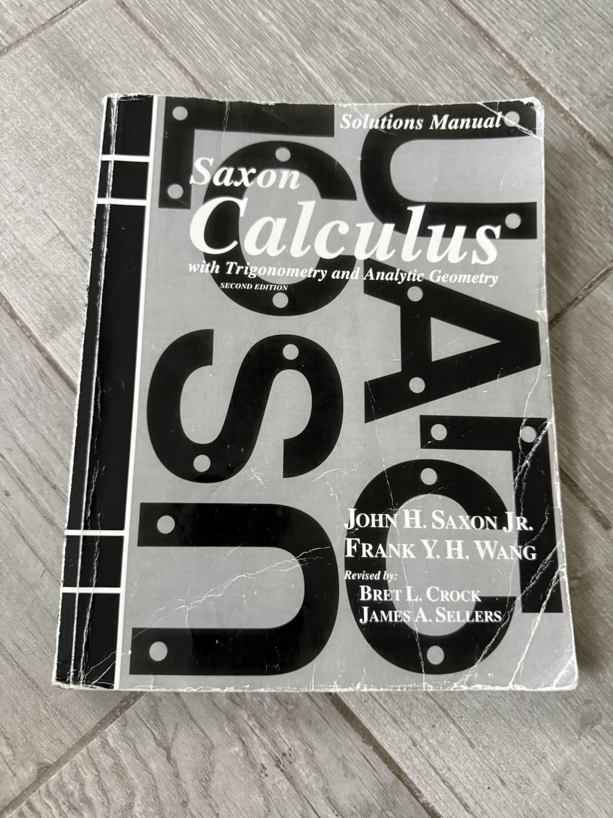 🌟 Saxon Calculus With Trigonometry and Analytic Geometry Solutions Manual 2nd