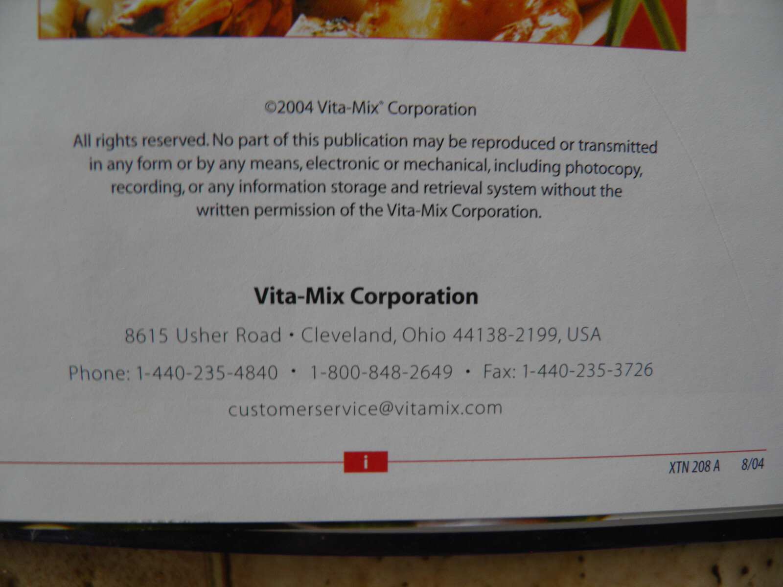 Vitamix Whole Food Recipes For Better Living – cook book – 3-Ring – vita-mix