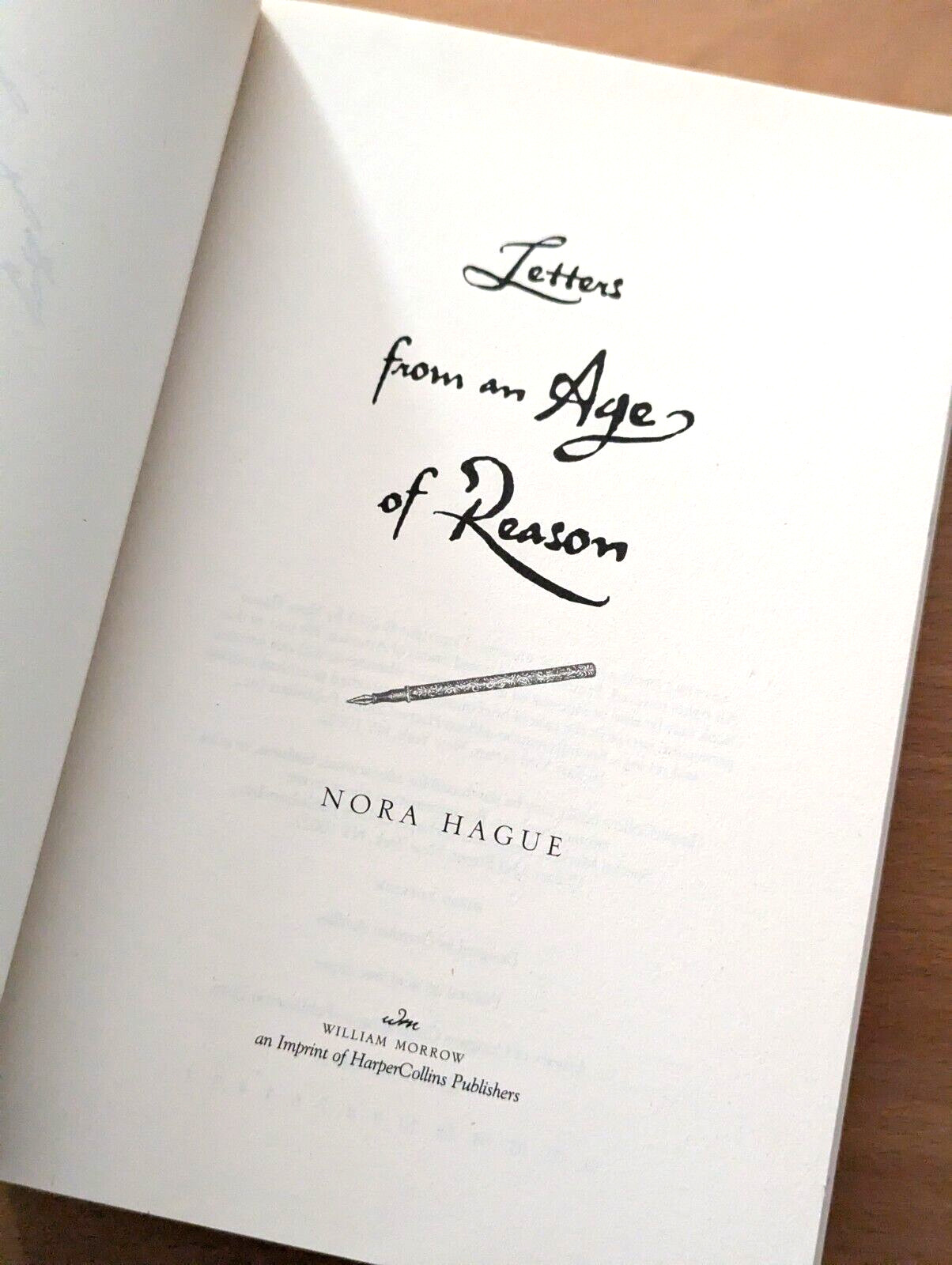 1st Ed. LETTERS FROM AN AGE OF REASON, Nora Hague, Adv. Reader’s Ed., Never Read