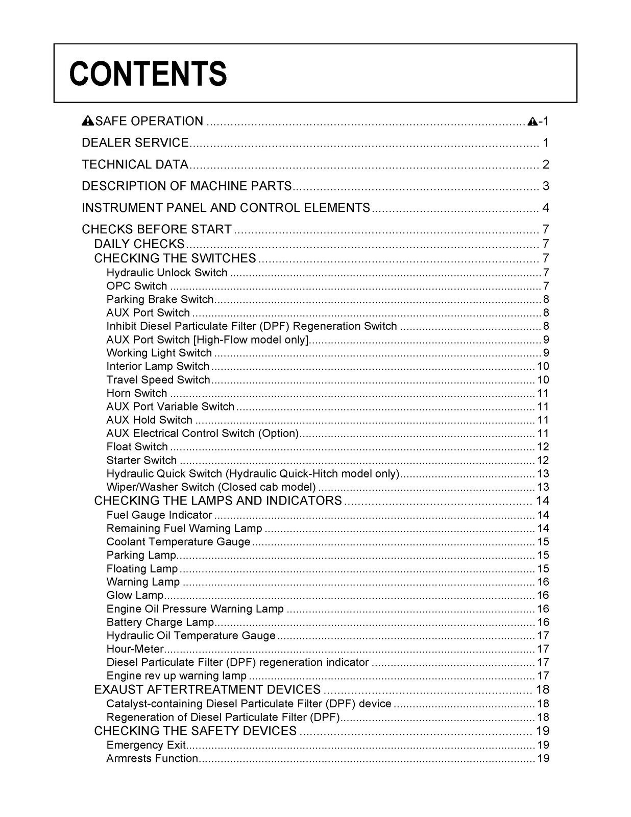 KUBOTA SVL90-2 COMPATC TRACK LOADER OPERATORS MANUAL STEEL FIXED – COVERING