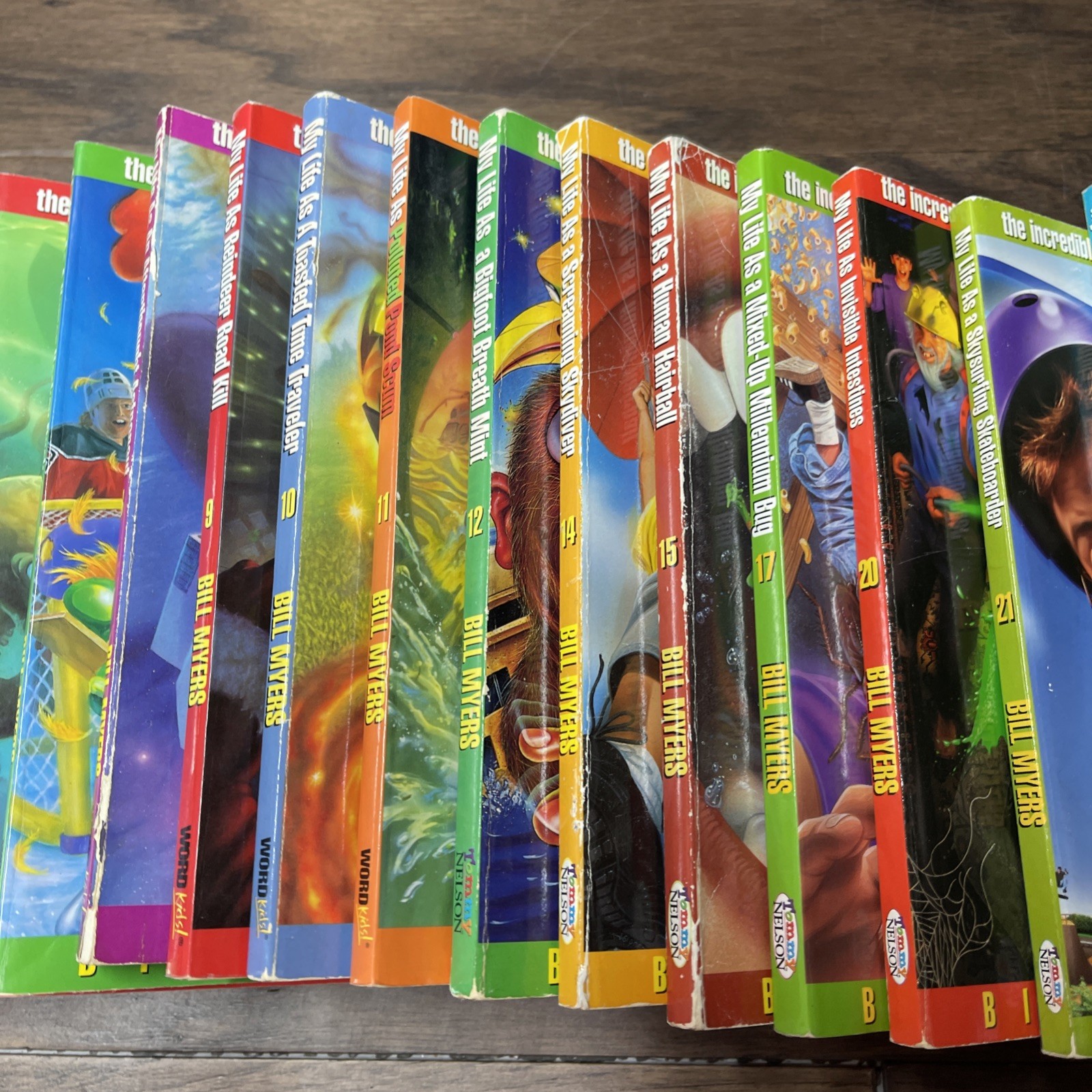 MY LIFE AS A * LOT OF 15 BOOKS by BILL MYERS Kids Novels Fiction Paperback Set