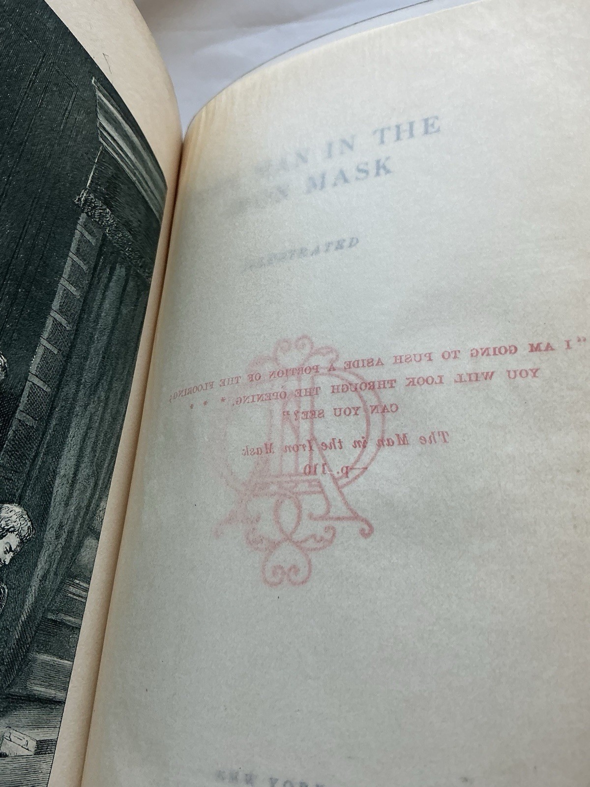 THE MAN IN THE IRON MASK – Alexandre Dumas – ca 1910s – . HC & Illustrated
