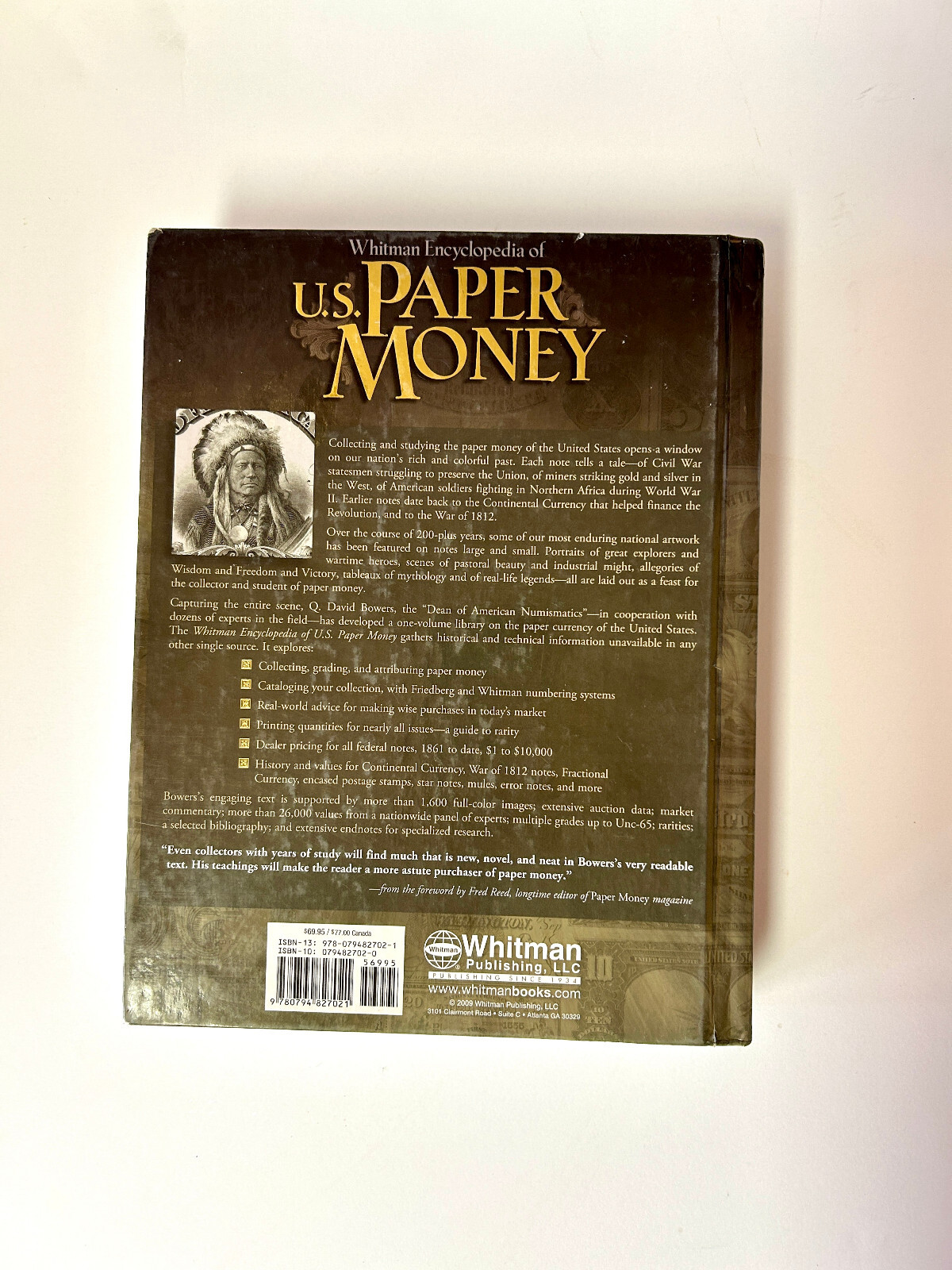 Whitman Encyclopedia of U.S. Paper Money Q. David Bowers Hardcover Book