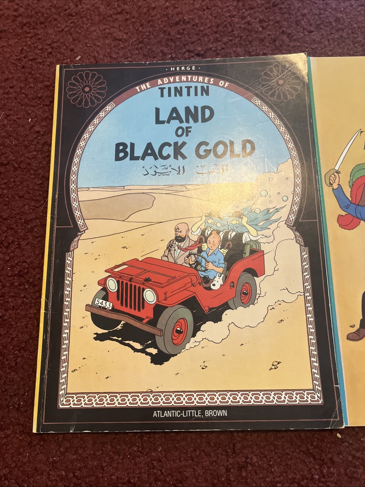 LOT OF 3 THE ADVENTURES OF TINTIN BOOKS BY HERGE