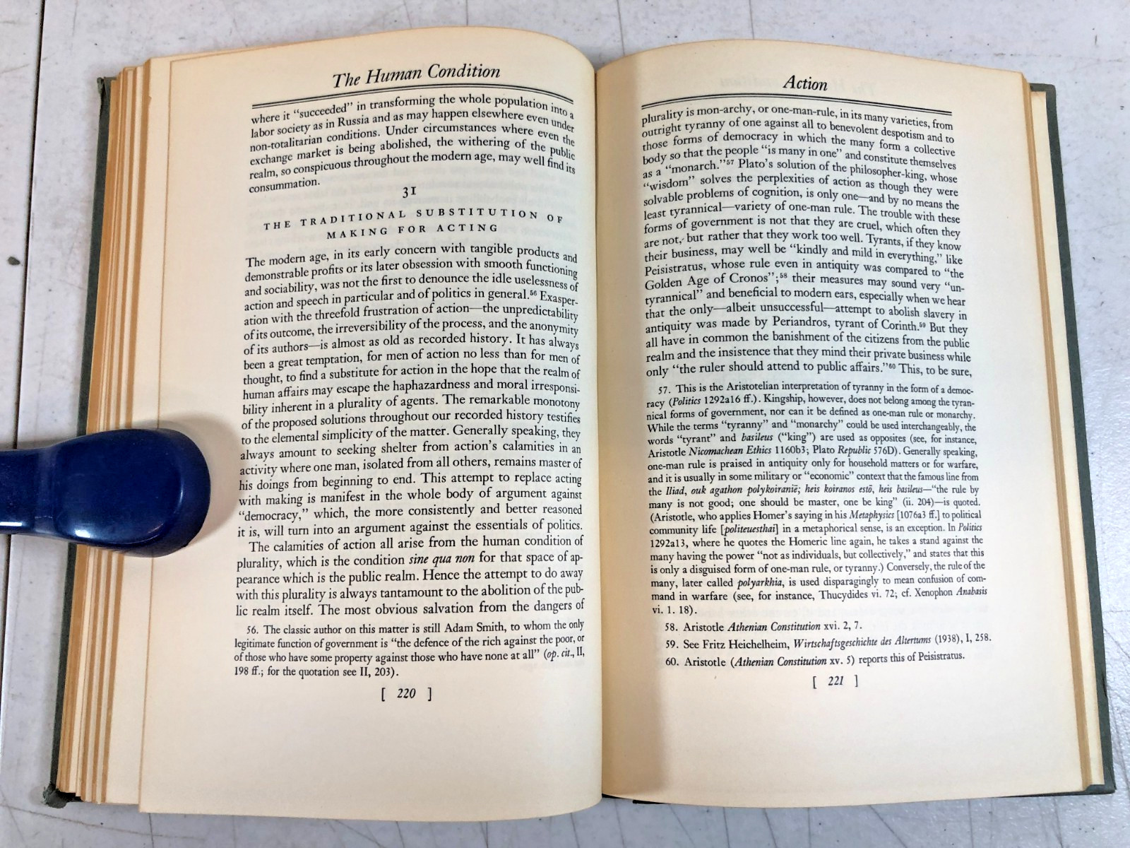 The Human Condition, Hannah Arendt 1958, E-104