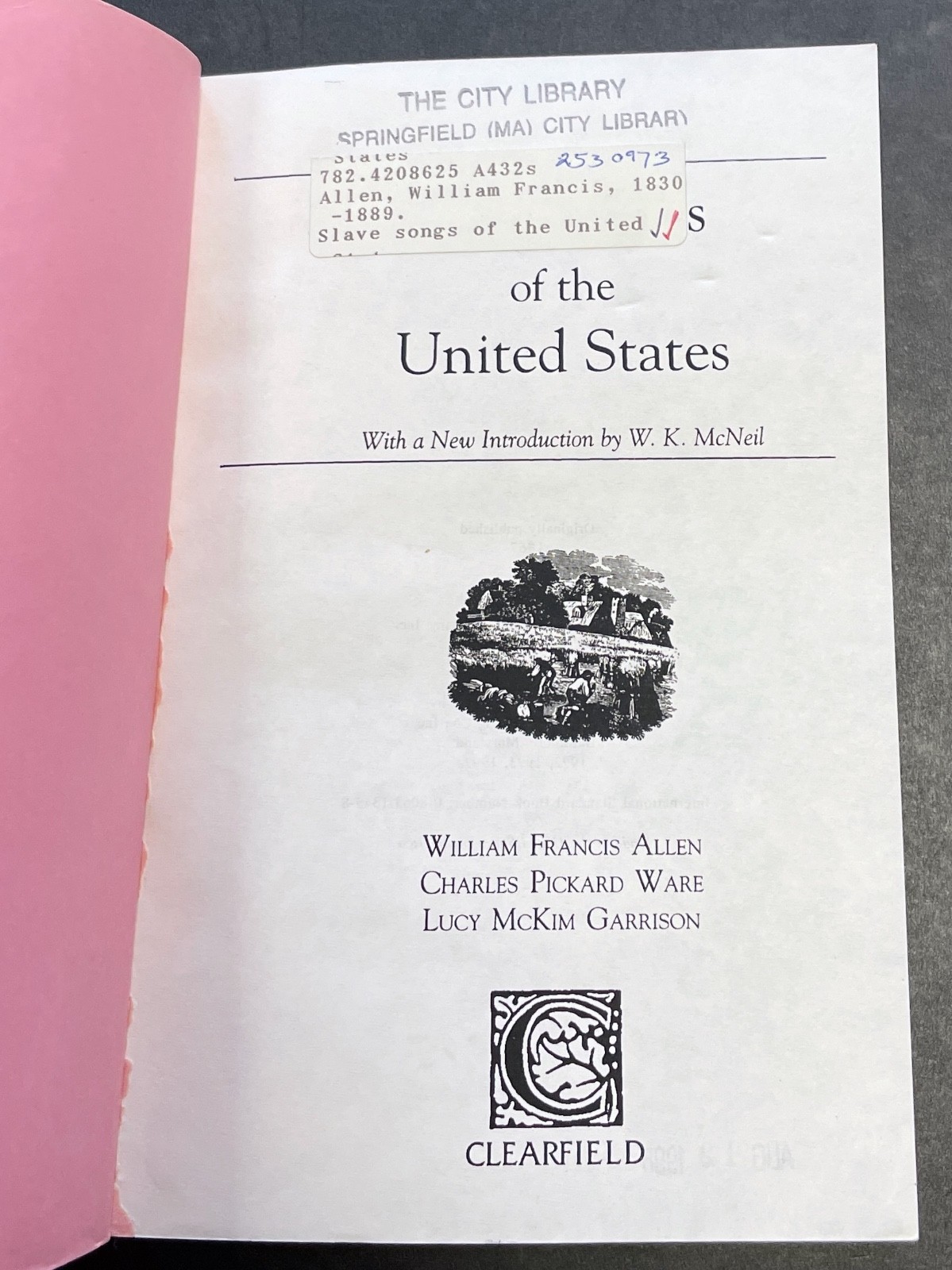 Slave Songs of the United States by Garrison, Allen, Ware 1997 PB Ex-Library