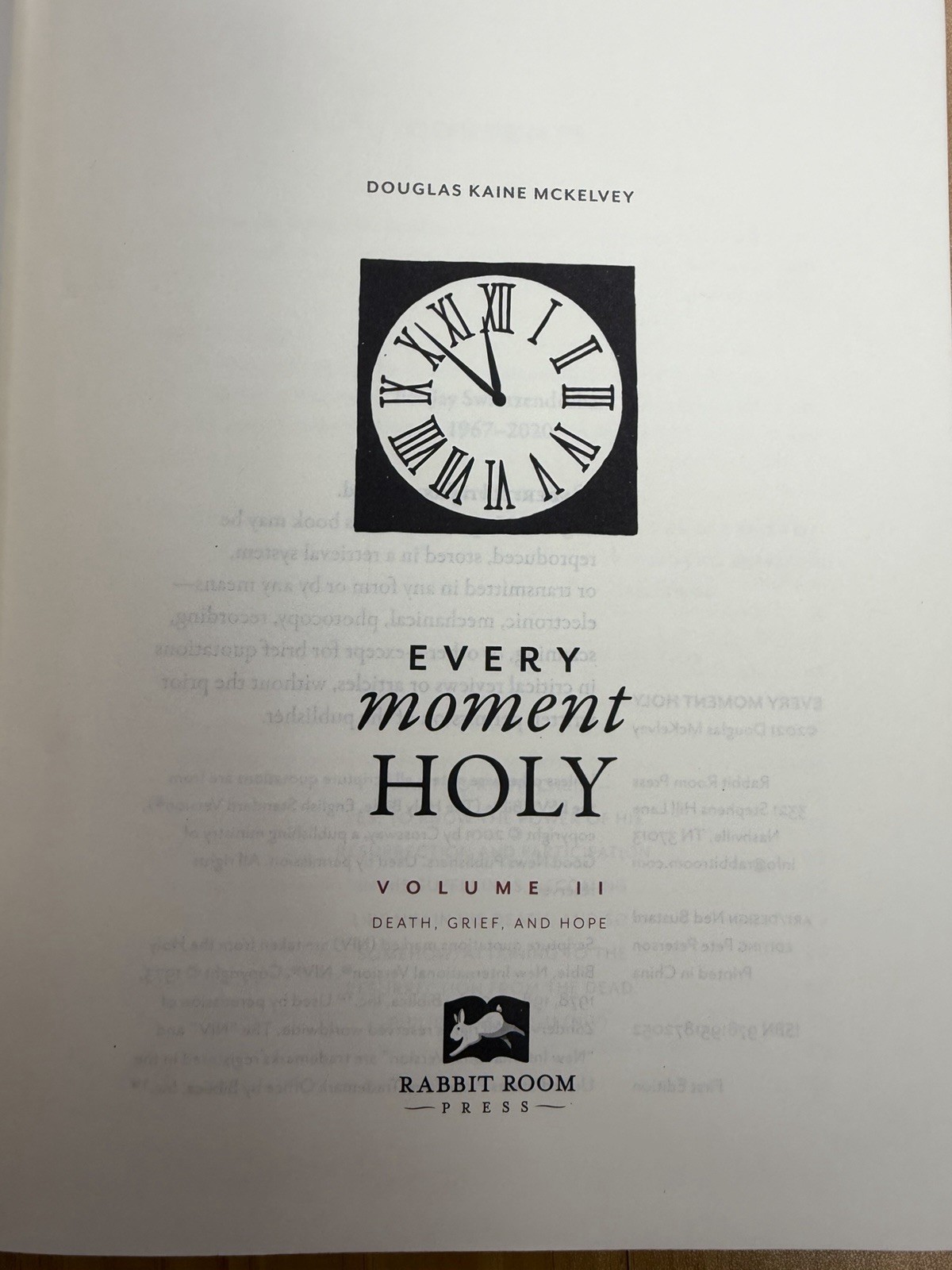 Every Moment Holy Vol. 2: Death, Grief, & Hope Emotional Health Excellent Cond.